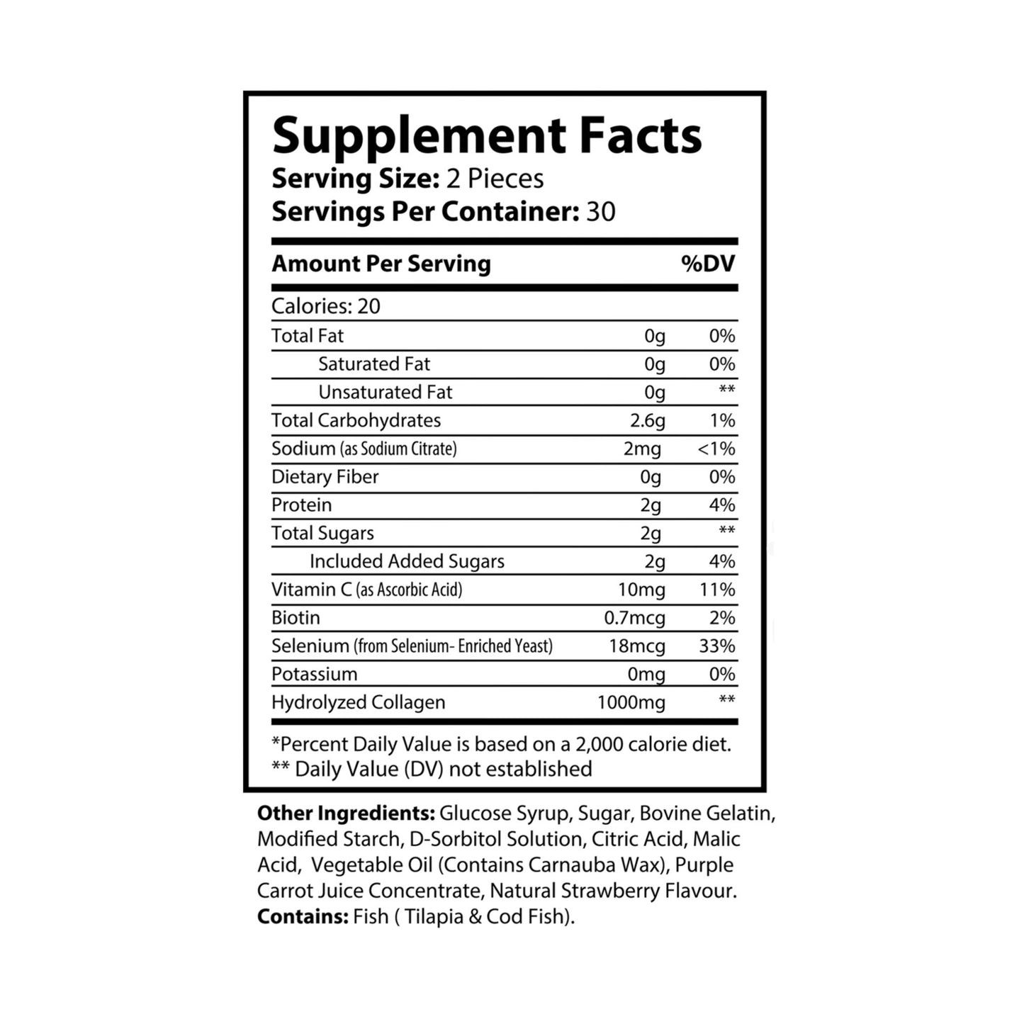 Orange Flavored Collagen Gummies (60 Gummies) - 11856
