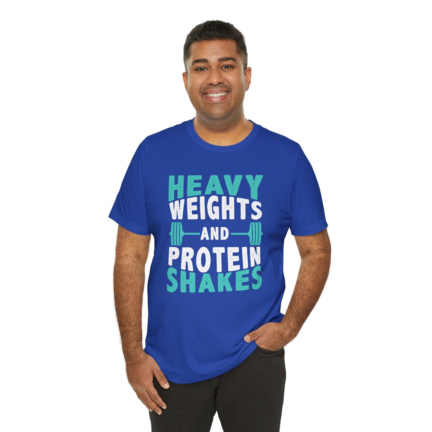 Gym, Heavy Weight and Protean Shakes - Unisex Jersey Short Sleeve Tee