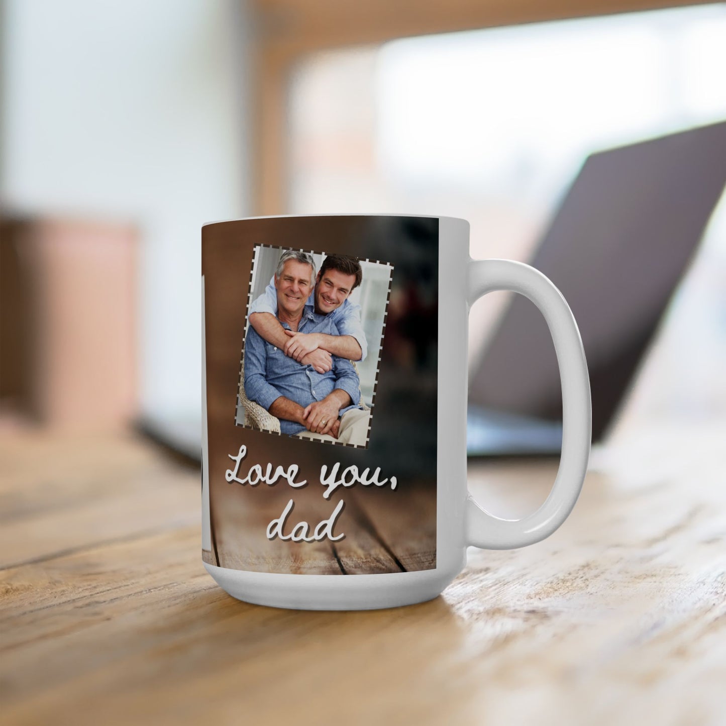 Love You Dad Ceramic Mug – Perfect Gift for Dad, Motivational Coffee Cup, Funny Mug for Father's Day - 14022