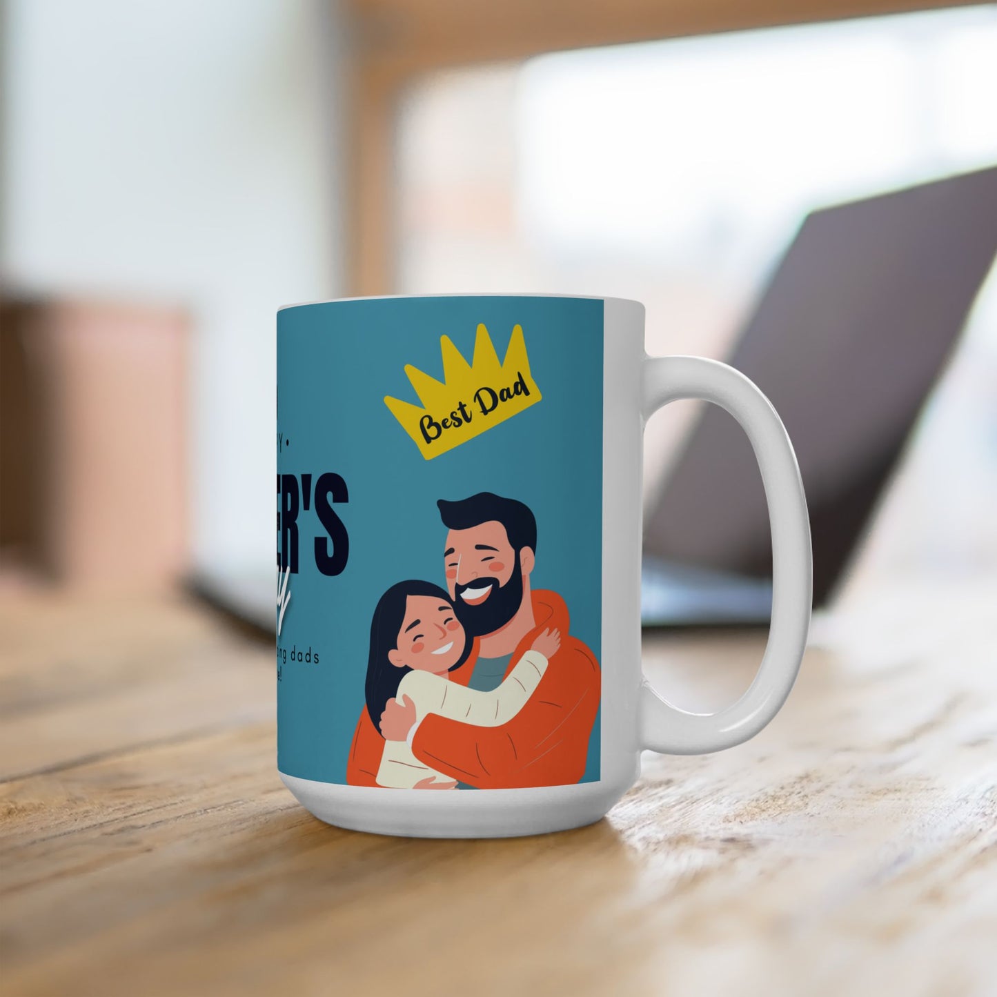 Happy Father's Day Ceramic Mug | Gift for Dads | Unique Coffee Cup | Best Dad Award Mug | Father's Day Present - 14007
