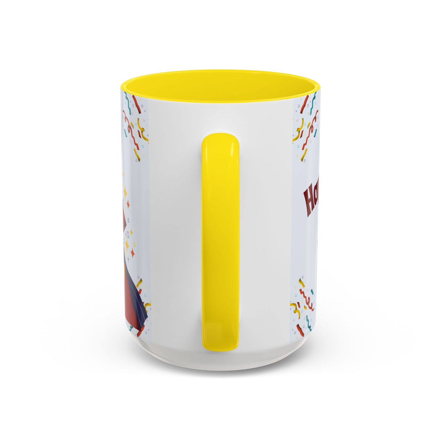 Happy Graduation, Glass of 2025, Customizable - Accent Coffee Mug (11, 15oz) - 10932