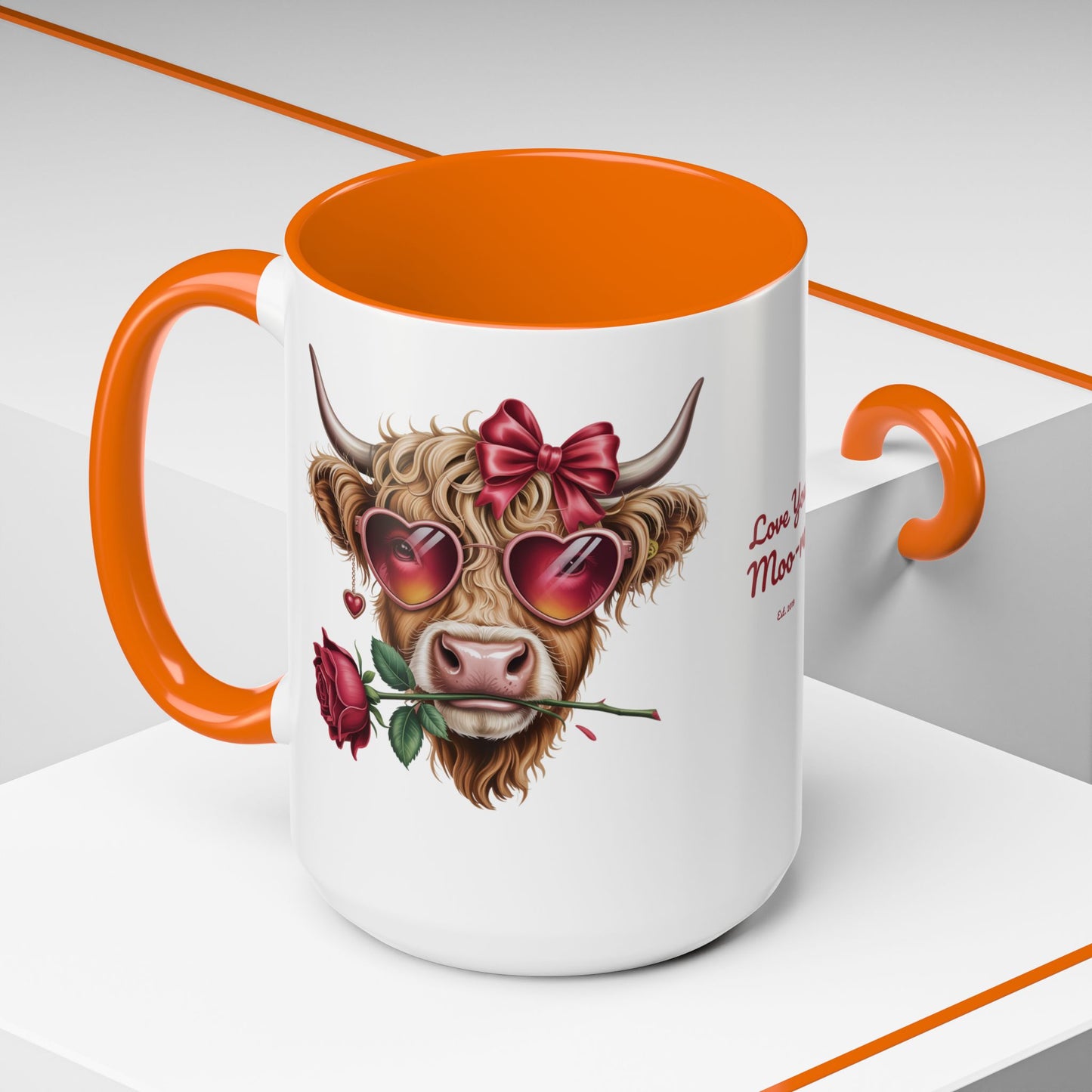 Love You Moo-re Personalized Mug — Custom Names & Established Date | Couple Gift (11oz / 15oz) - 14751