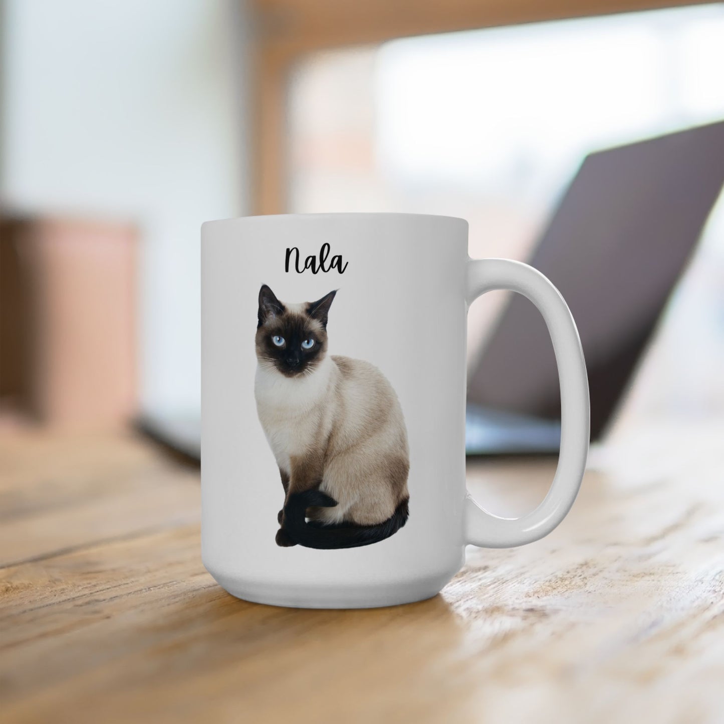 Ceramic Cat Mug, Cute Cat Coffee Cup, Pet Lover Gift, Animal Lover Mug, Funny Cat Lover Present - 14205