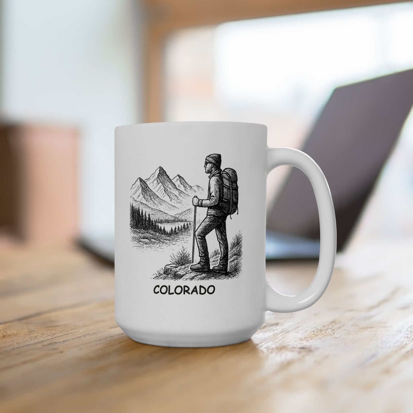 "In Colorado, you can’t always find a flat road, but you can always find a good view." Ceramic Mug - 13470