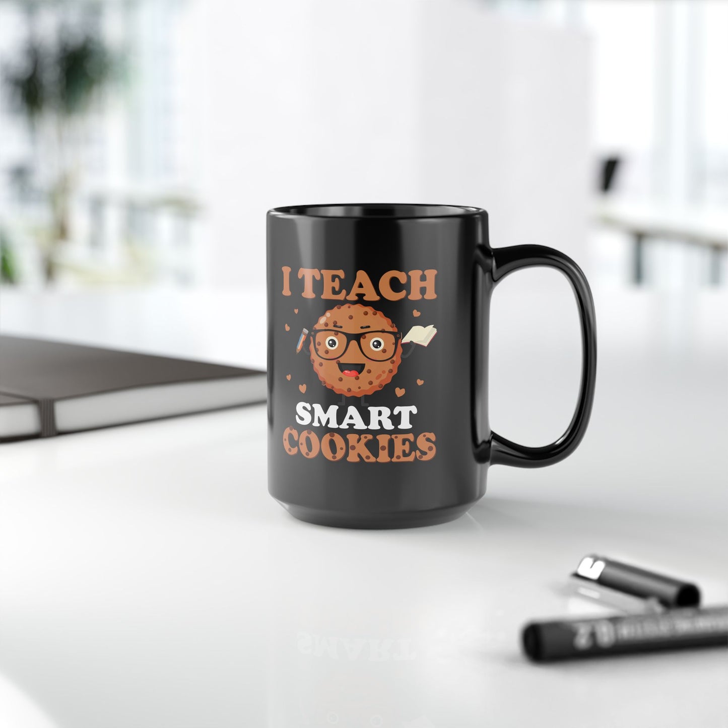 I Teach Smart Cookies - Black Mug (11oz, 15oz) - 13489