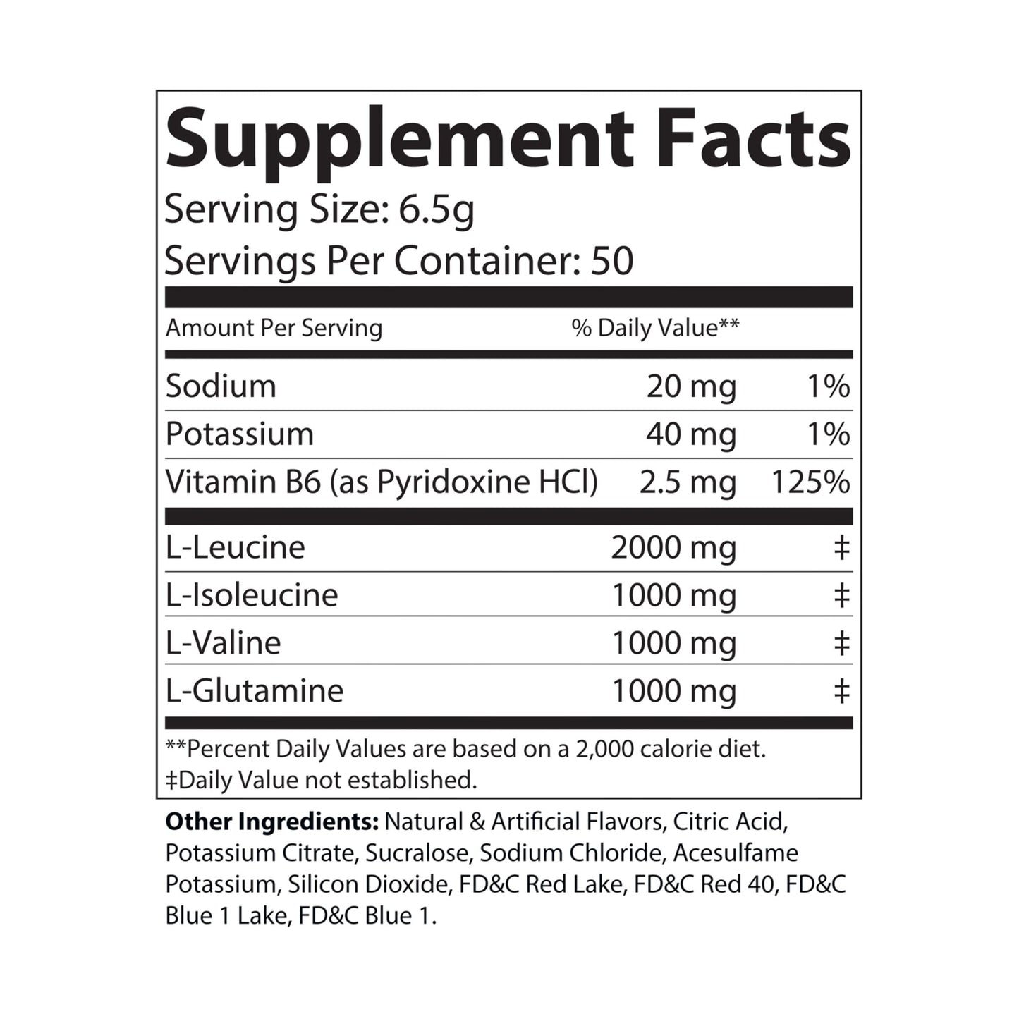BCAA Supplement, Grape (325g, 11.46oz, 50 servings) - 11373