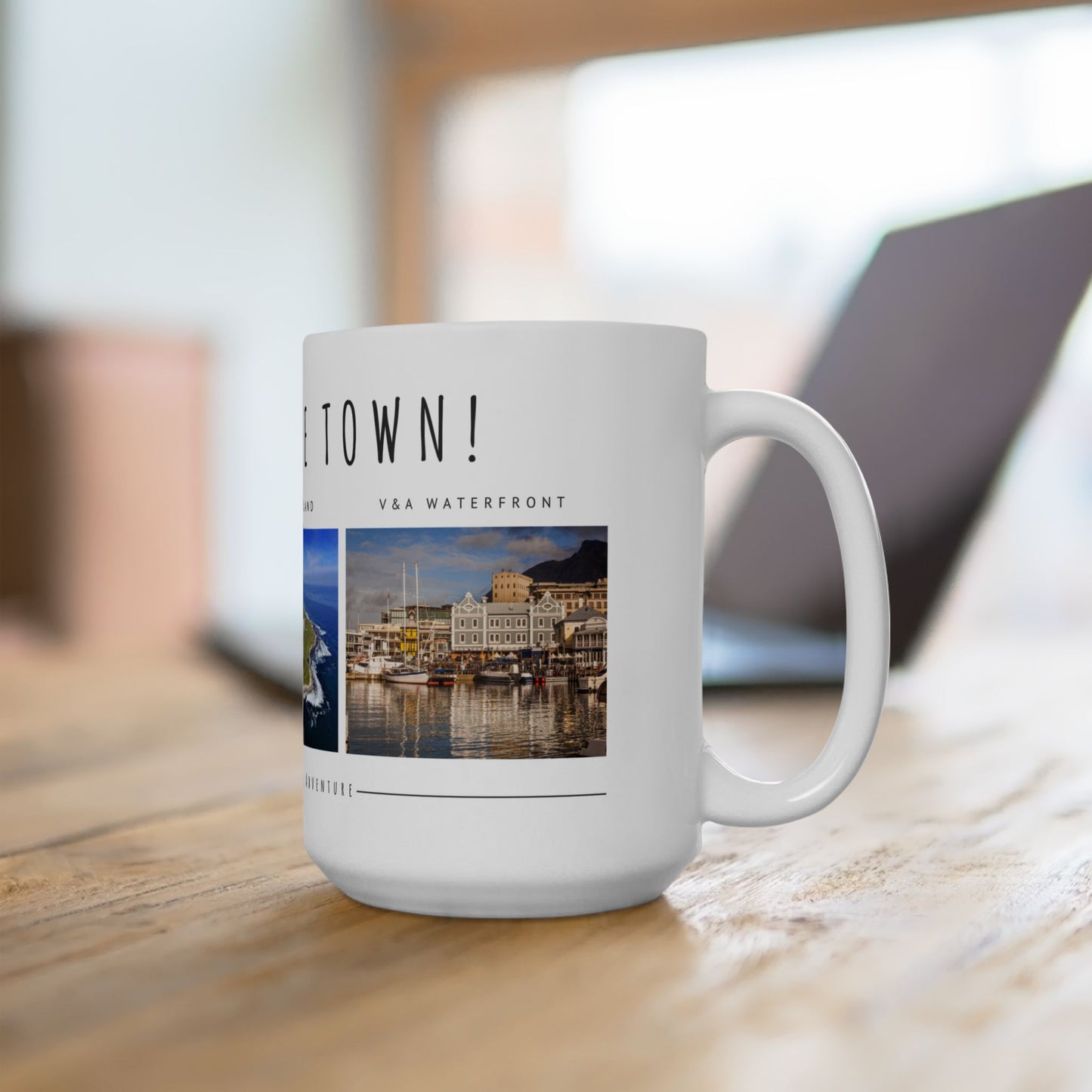 Hello Cape Town Mug – Scenic Travel Ceramic Coffee Cup (11oz, 15oz) - 12021