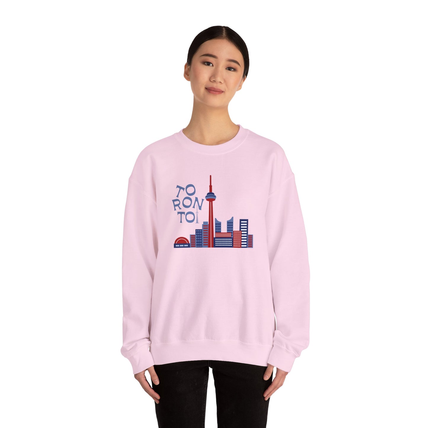 Toronto Skyline Unisex Crewneck Sweatshirt - Cozy Graphic Pullover - 12125