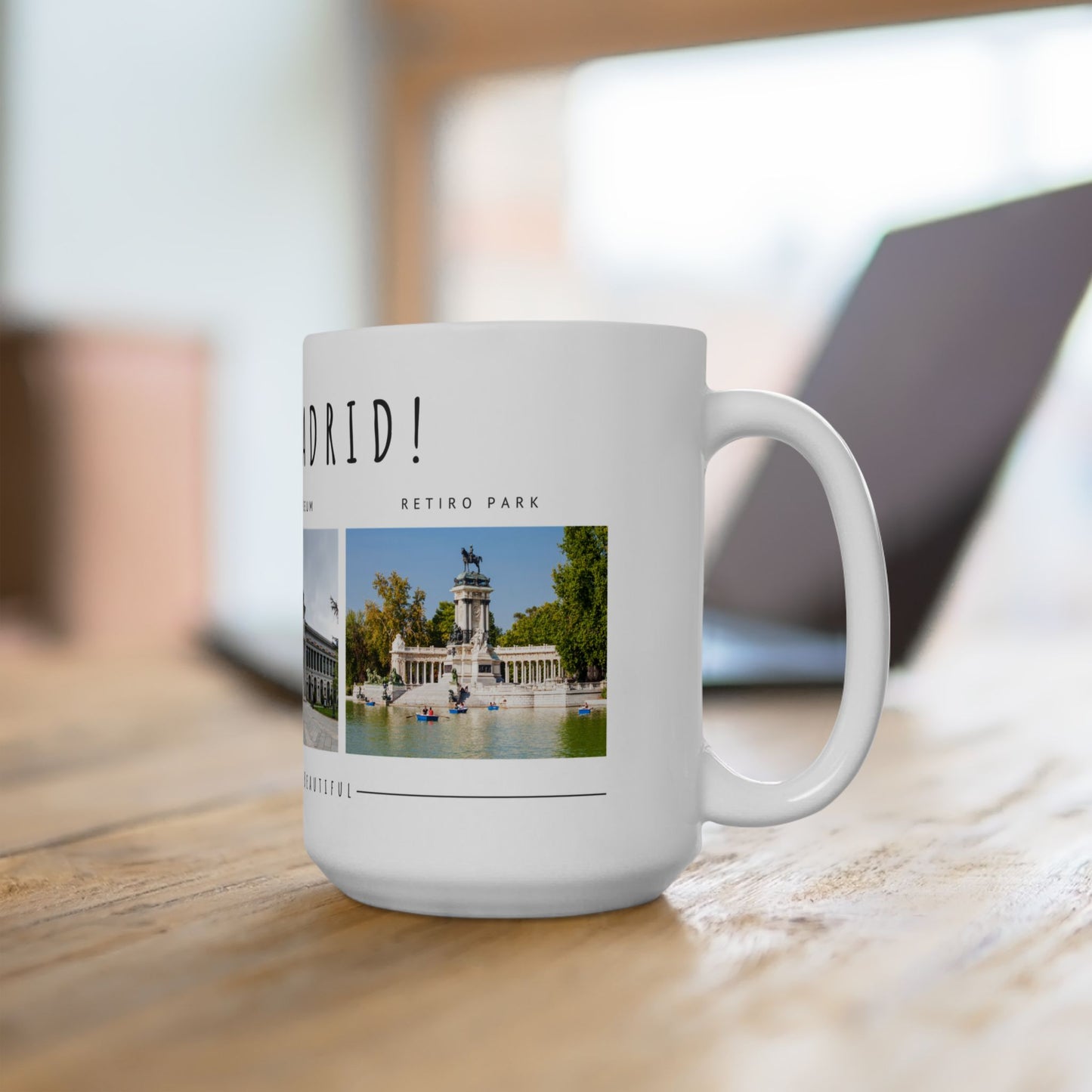 Hello Madrid Ceramic Mug - 11oz & 15oz - Perfect for Travel Lovers - 12027