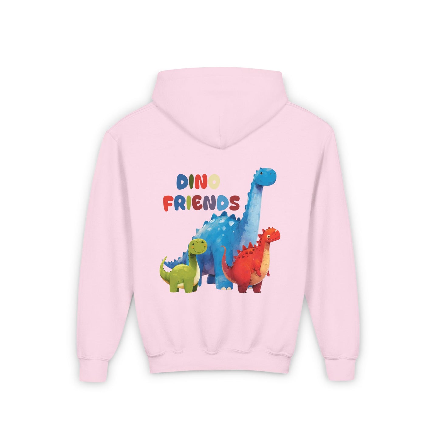 Dino Friends in Gobi - Youth Heavy Blend Hooded Sweatshirt - 10986