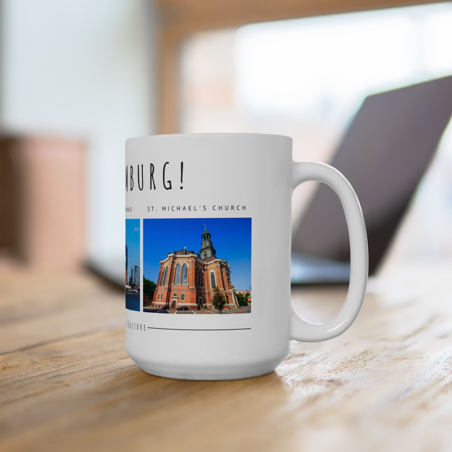 Hello Hamburg Ceramic Mug - 11oz & 15oz, Perfect Gift for Travel Lovers - 12174