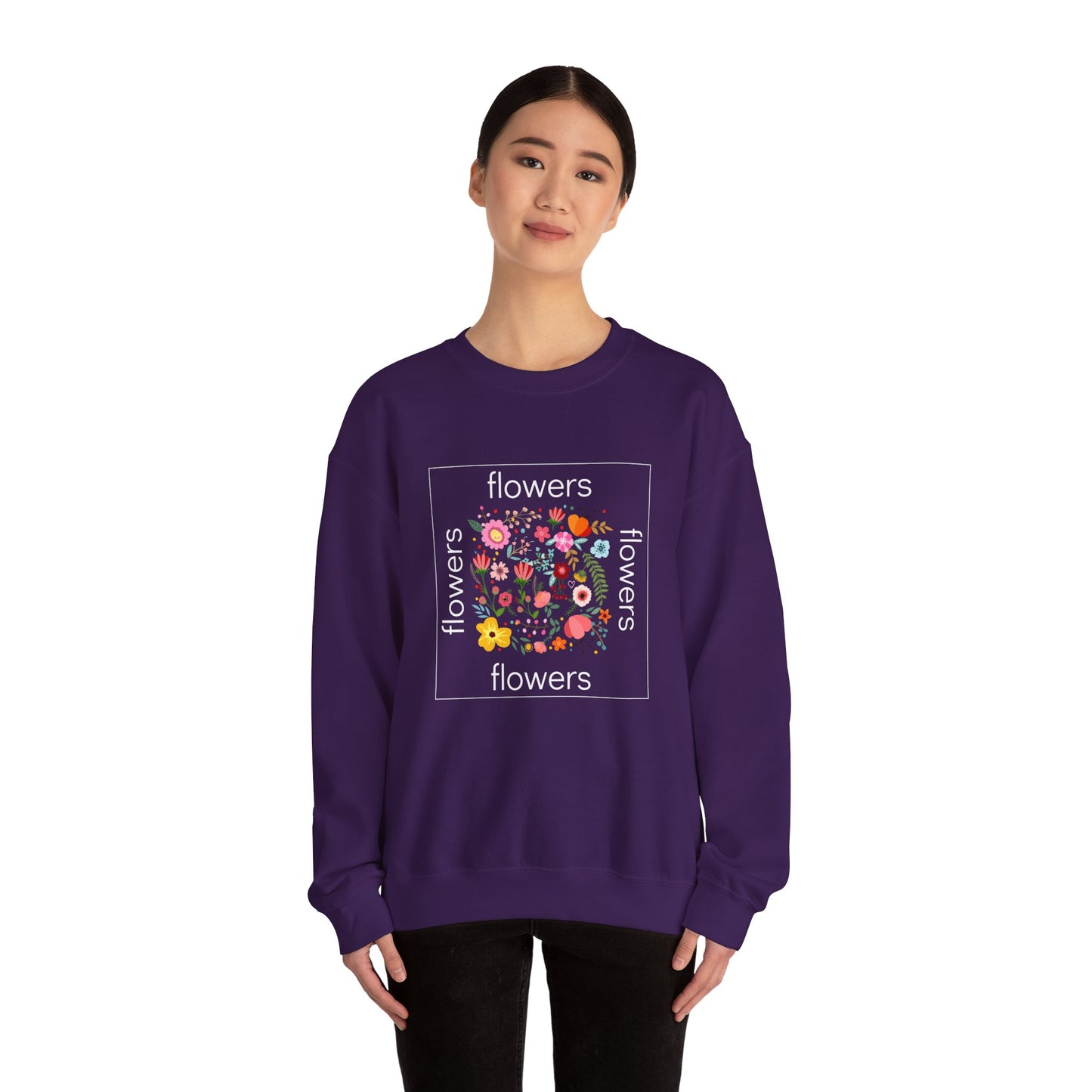 Flowers - Unisex Heavy Blend™ Crewneck Sweatshirt - 11685