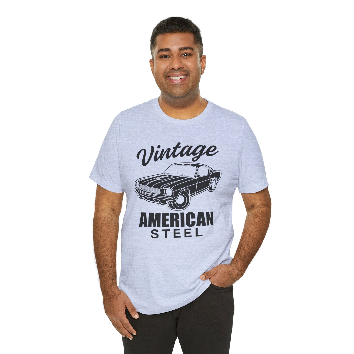 Vintage American Steel - Unisex Jersey Short Sleeve Tee - 13032