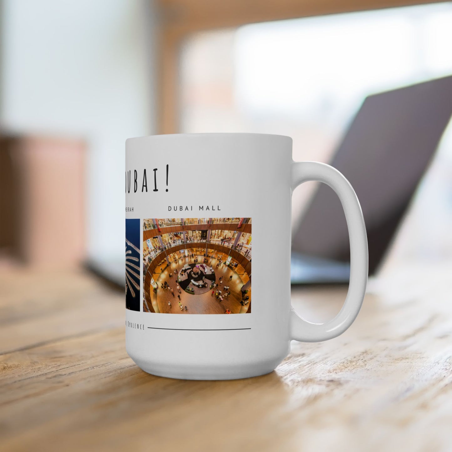 Hello Dubai - Ceramic Mug - 11oz & 15oz Options, Perfect for Travelers & Souvenir Lovers - 11945