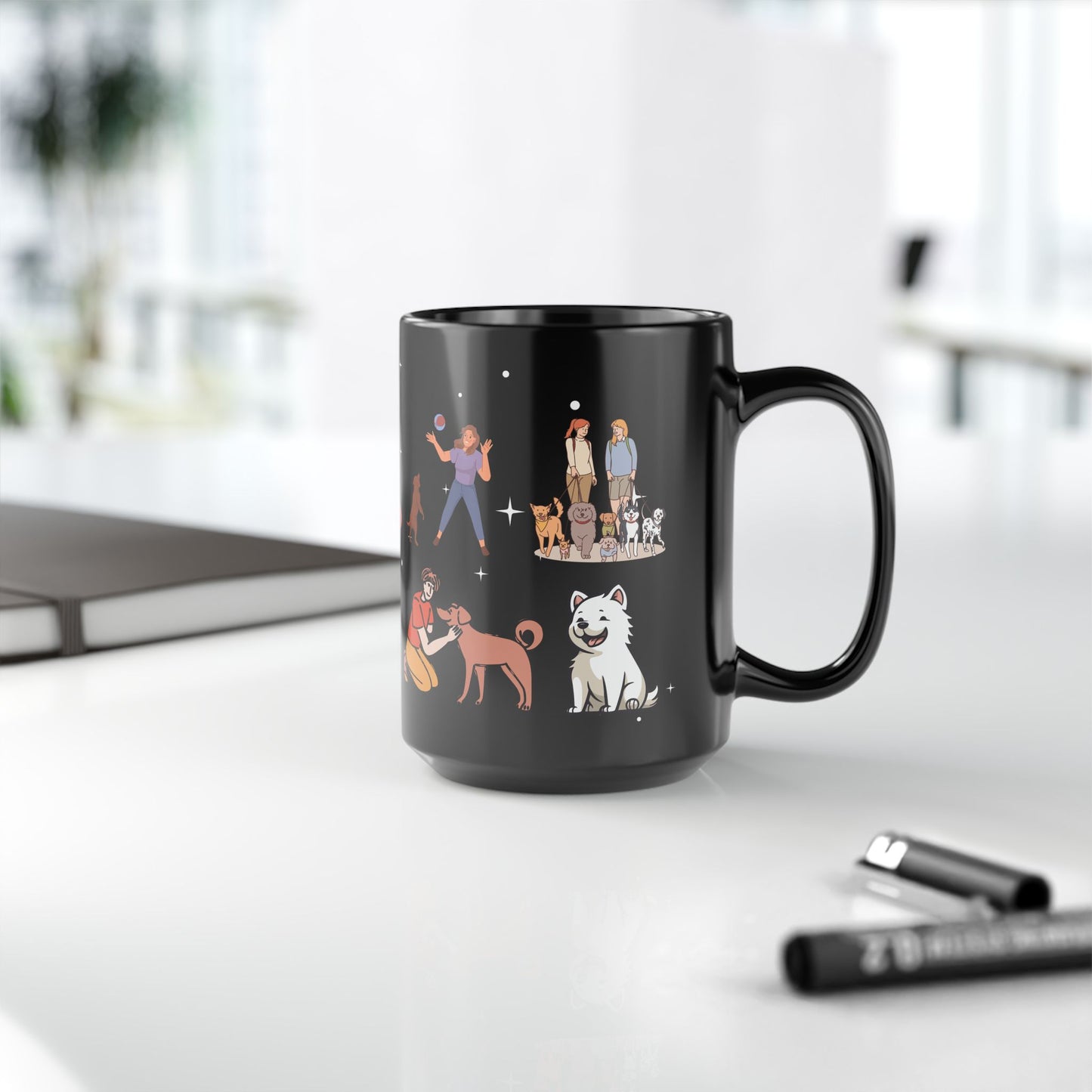 Sorry I Can't, I Have Plans With My Dogs - Black Mug (11oz, 15oz) - 10665