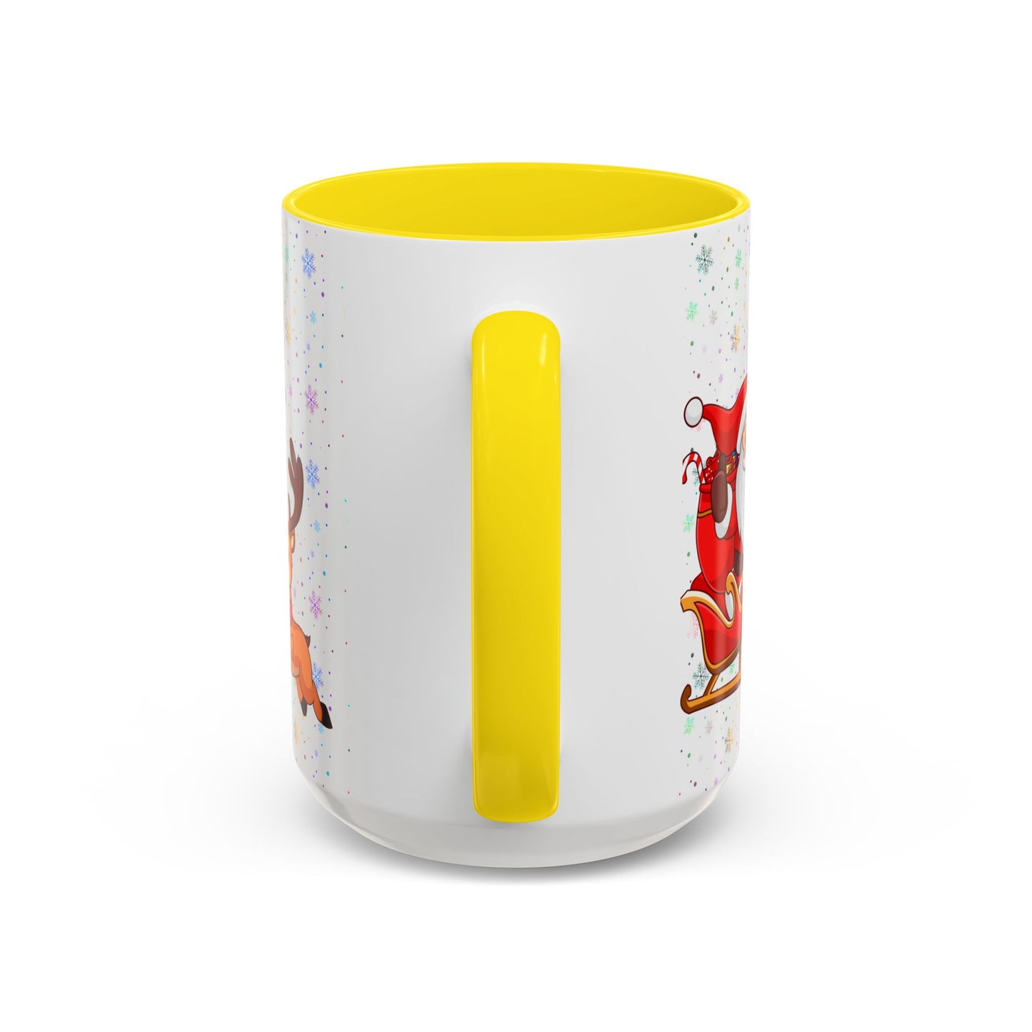 Christmas Party, Santa, Snowman, & Reindeer - Accent Coffee Mug (11, 15oz) - 10428