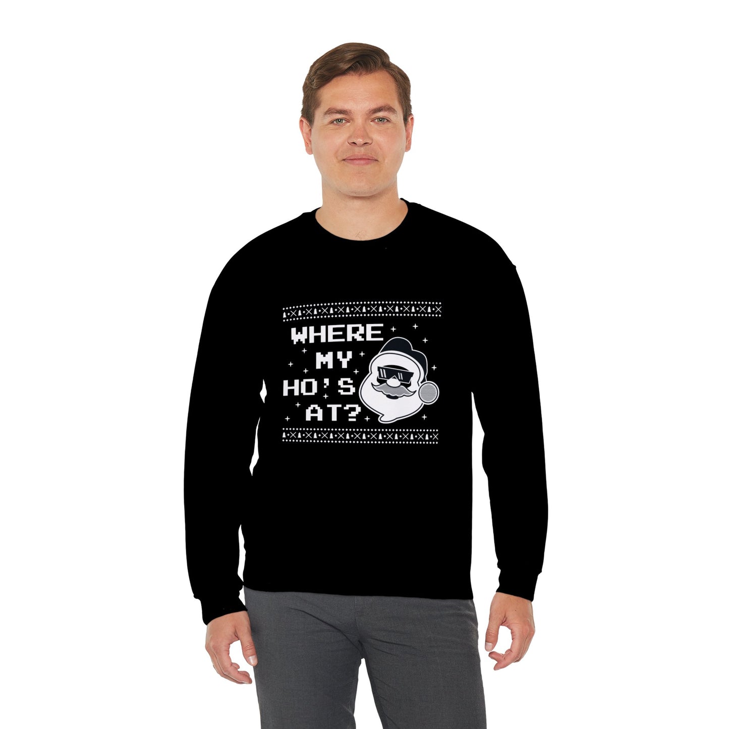 Where My Ho's At? - Unisex Heavy Blend™ Crewneck Sweatshirt