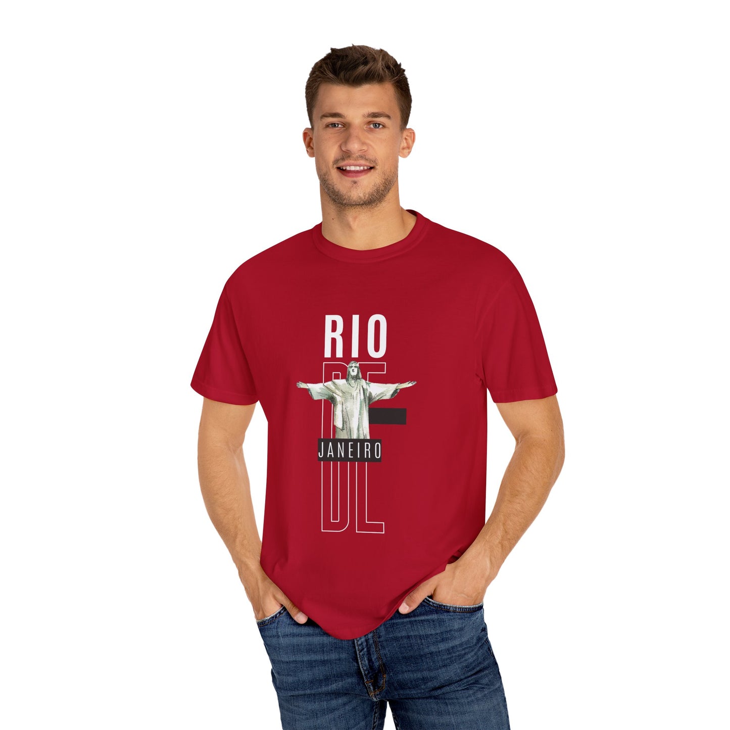 Rio de Janeiro Unisex Garment-Dyed T-Shirt - 12049
