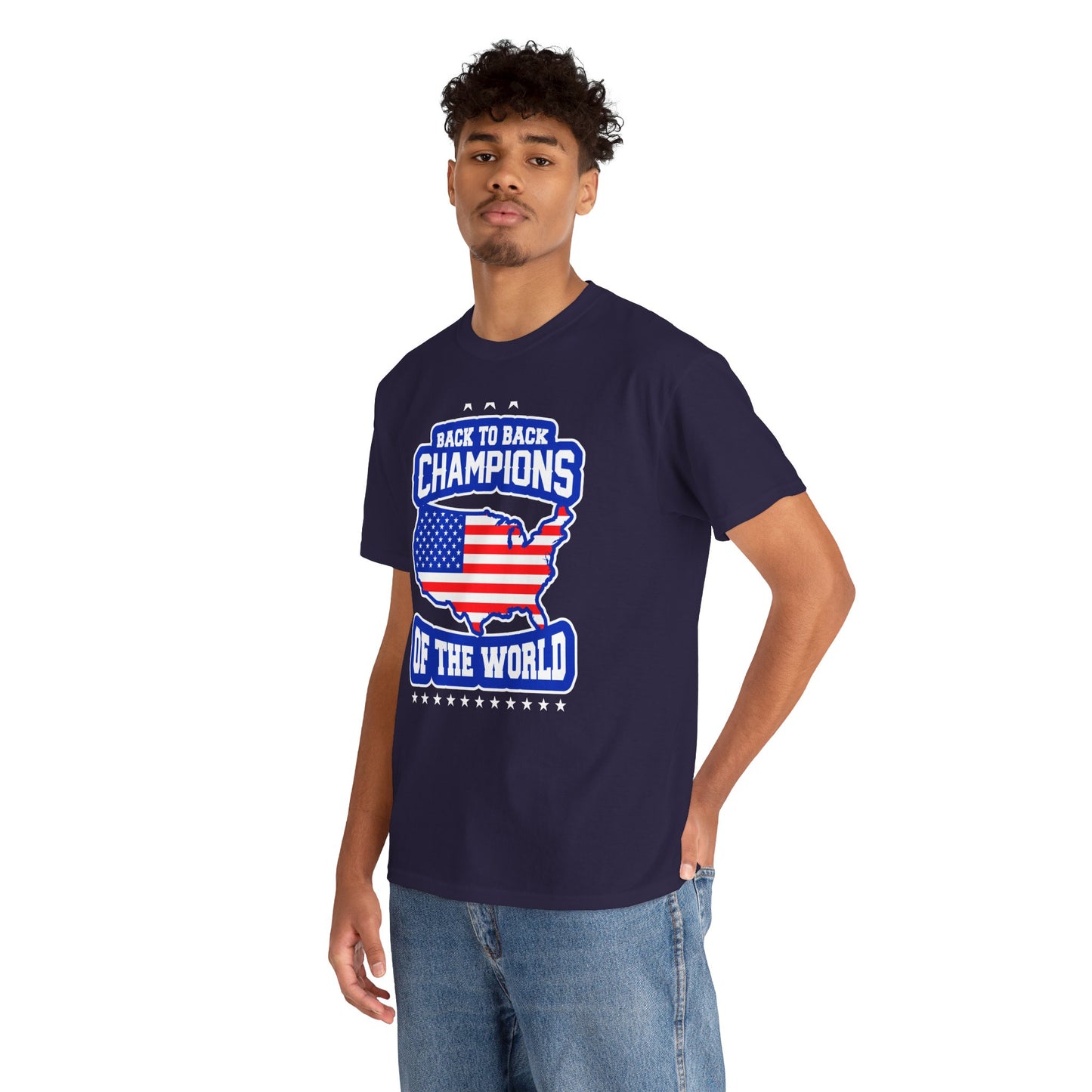 Back-to-Back Champions Unisex Tee | Perfect for Sports Fans, Casual Wear, Gifts, Fourth of July, BBQ Events - 13597