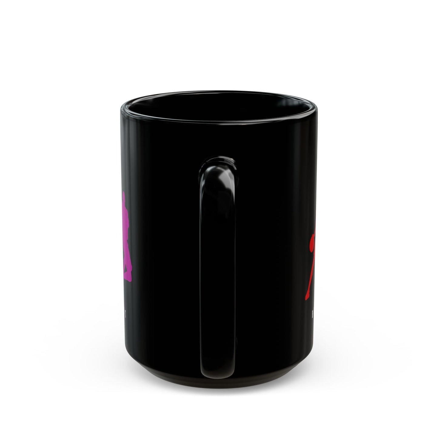 Dribble, Shoot, Score & Repeat, Basketball - Black Mug (11oz, 15oz) - 10300