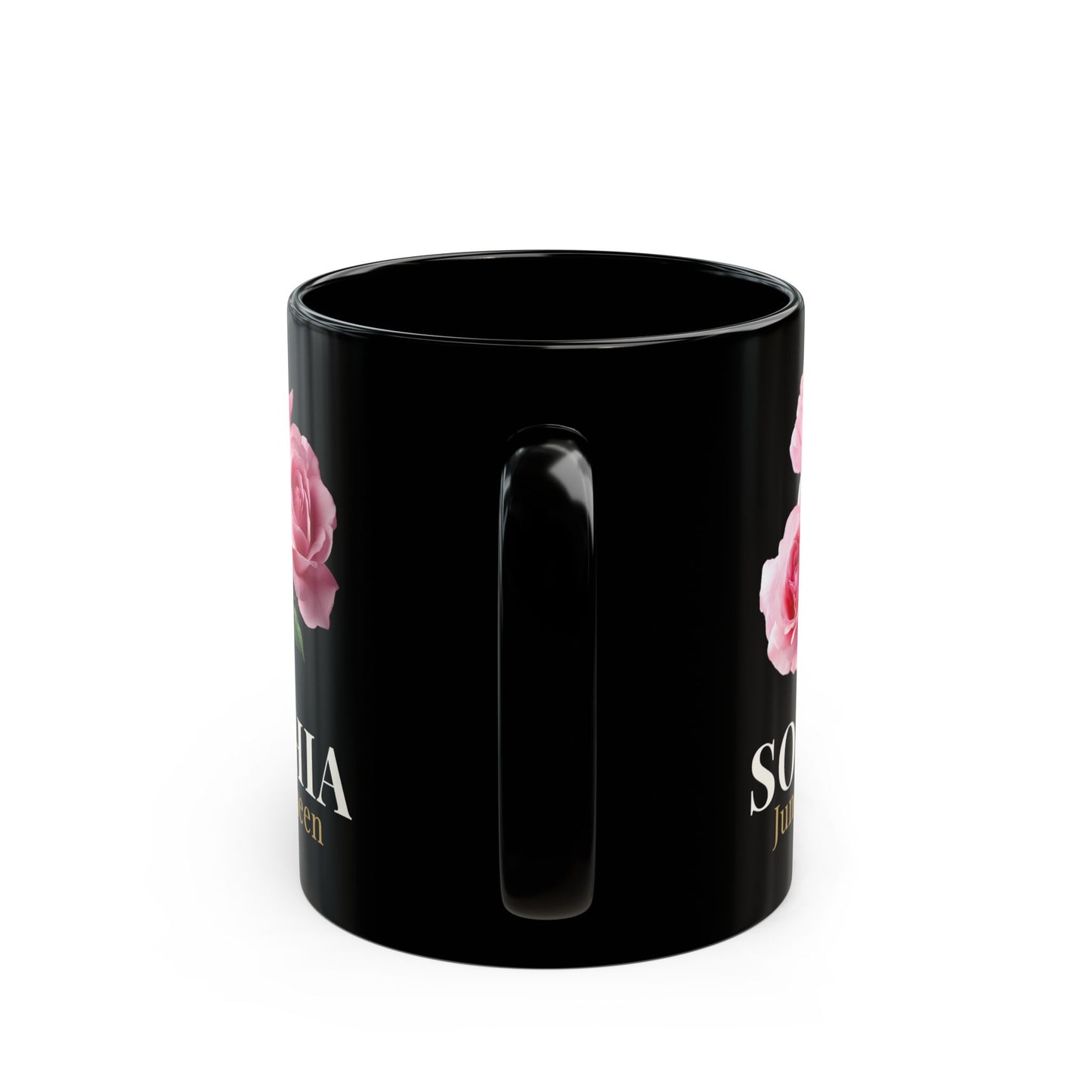 Personalized June Queen Mug – Custom Name Floral Coffee Mug, June Birthday Gift for Her - 14901