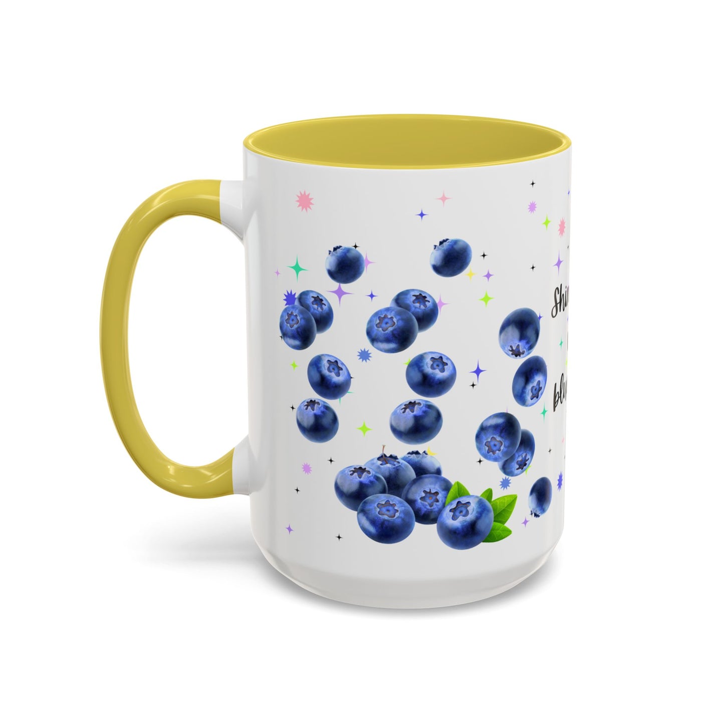 Shine Bright with Blueberries - Accent Coffee Mug (11, 15oz) - 10656
