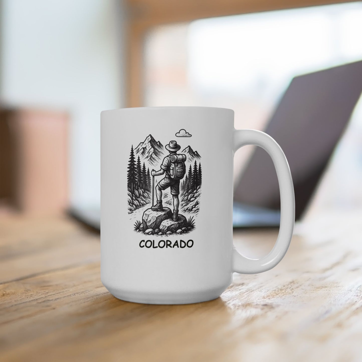 "In Colorado, the air is thin, but our adventures are thick." Ceramic Mug - 13466