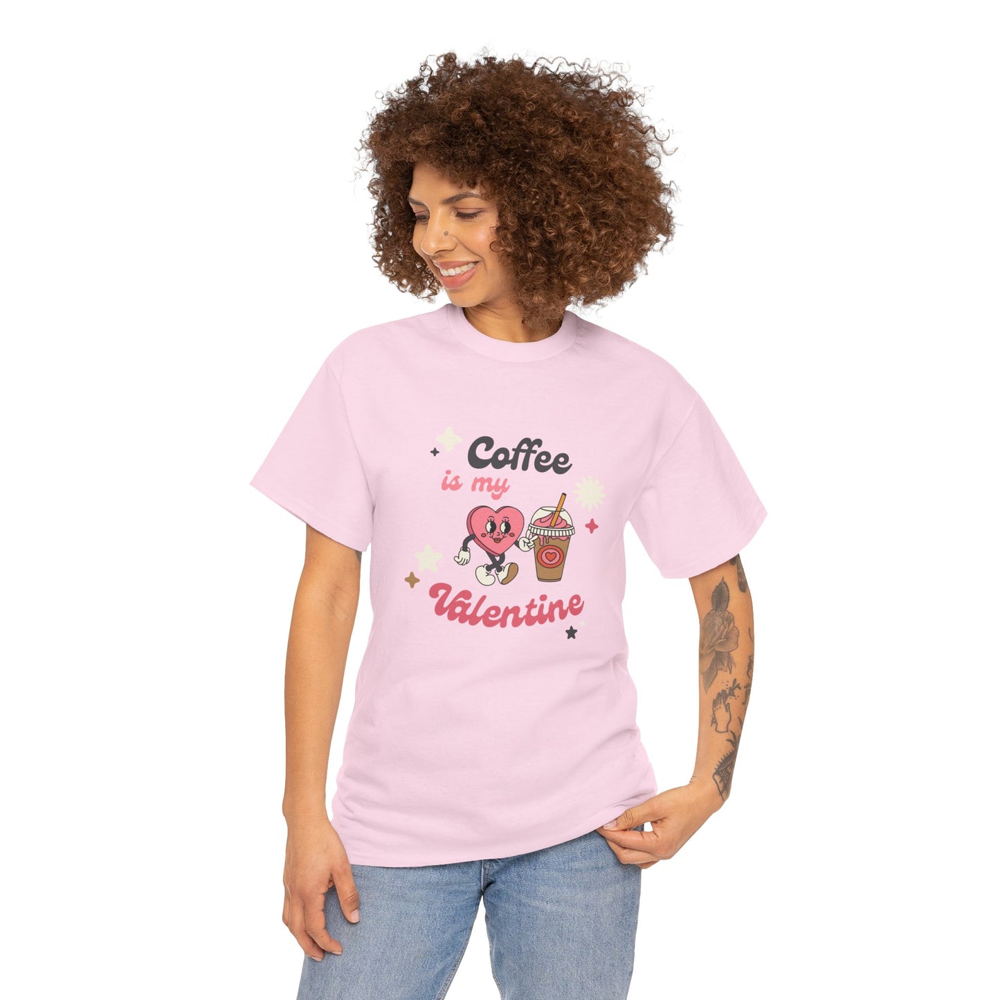 Coffee is My Valentine - Unisex Heavy Cotton Tee - 11358