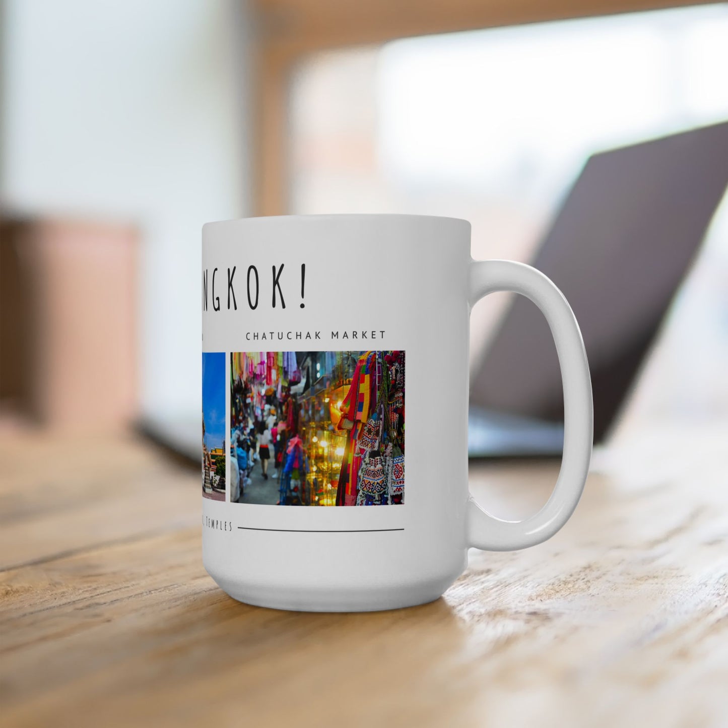 Hello Bangkok - Ceramic Mug - Travel Souvenir (11oz & 15oz) - 11946