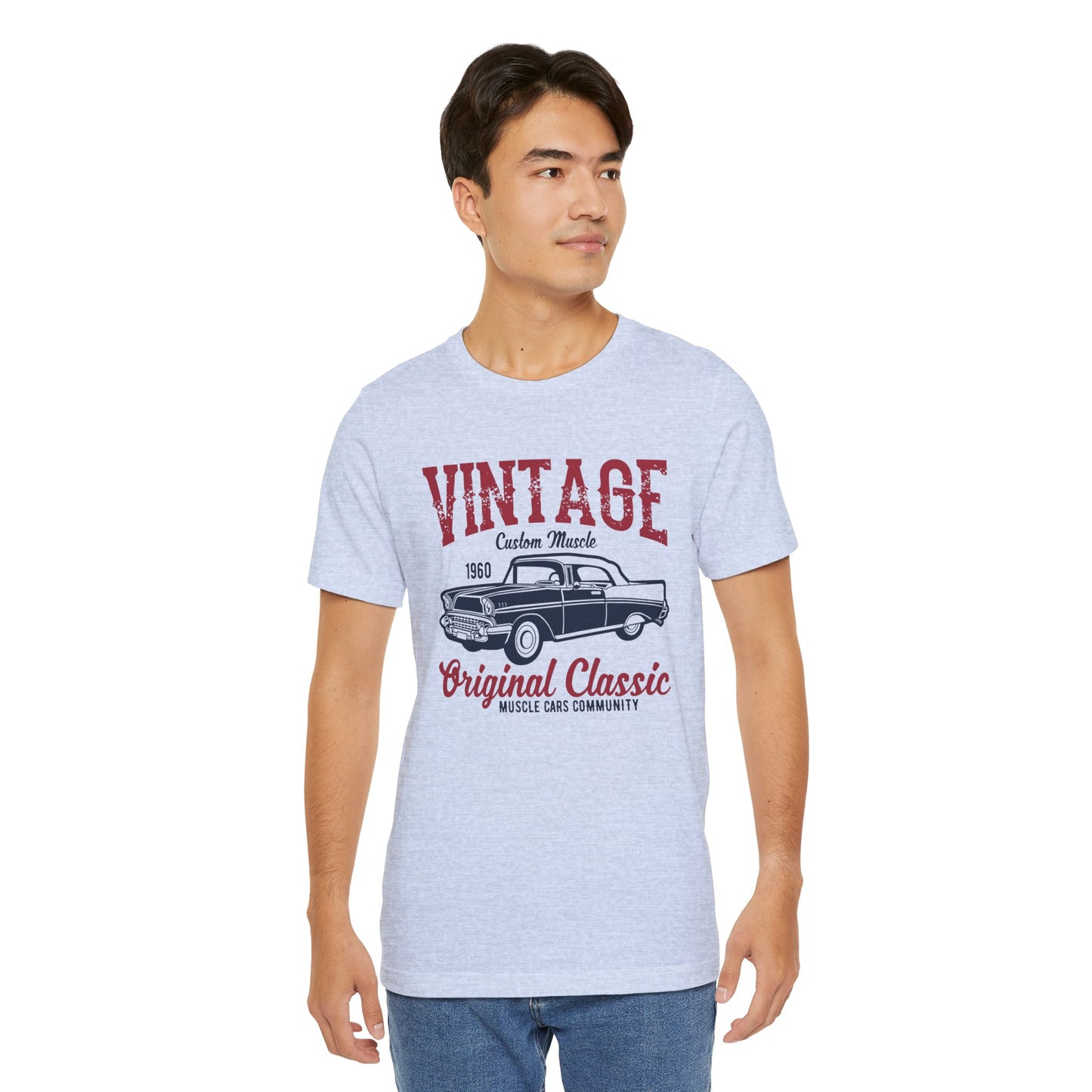 Vintage Custom Muscle, Original Classic - Unisex Jersey Short Sleeve Tee - 12612