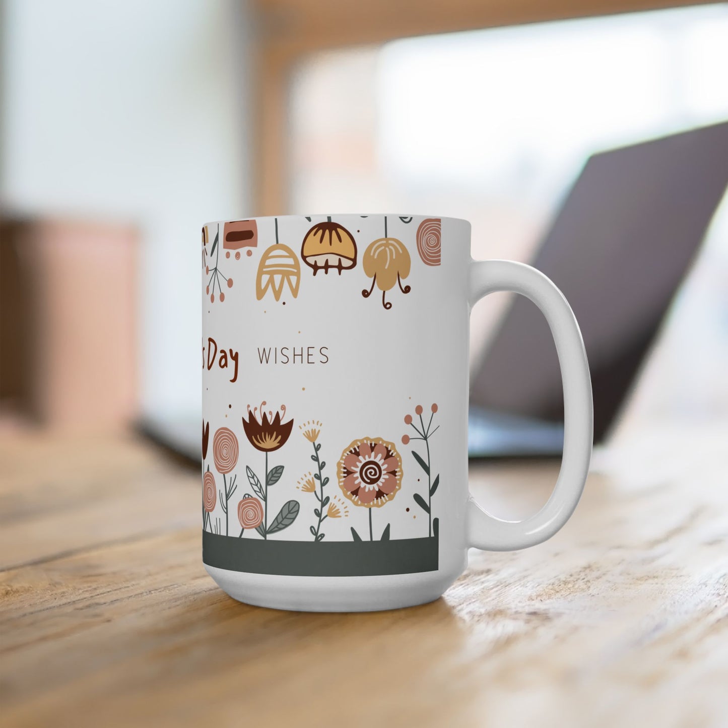 Warmest Mother's Day Wishes, Customizable - Ceramic Mug, (11oz, 15oz) - 10898