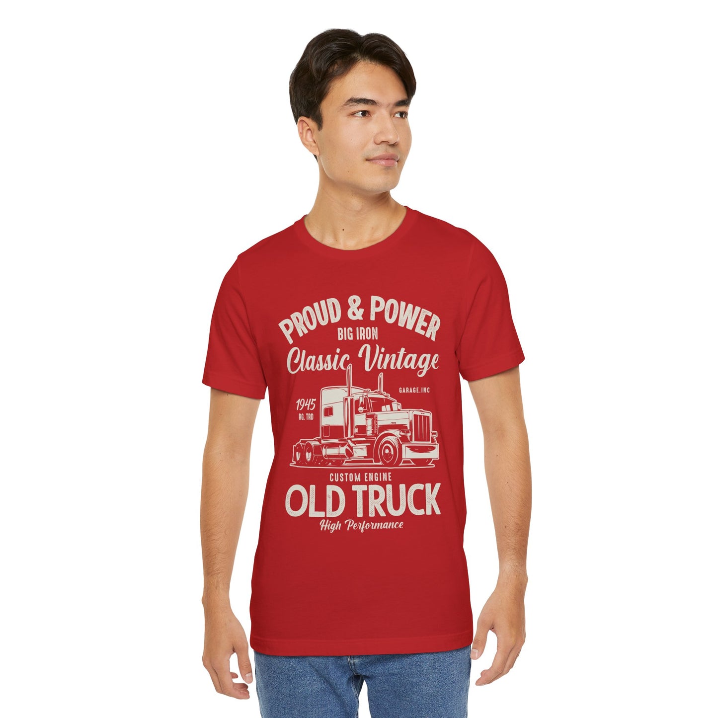 Proud & Power, Classic Vintage, Old Truck - Unisex Jersey Short Sleeve Tee - 12699