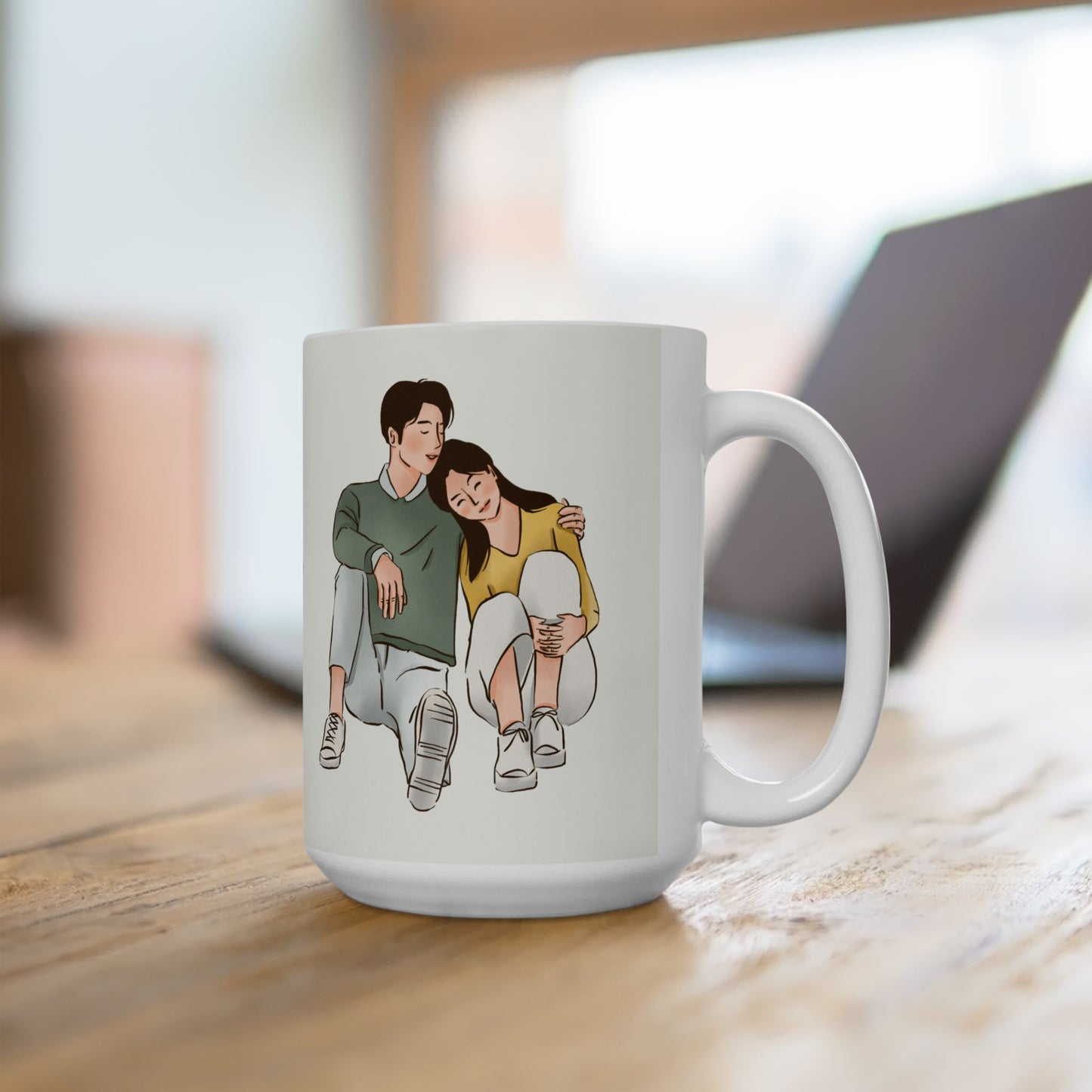 Happy Valentine's Day, Names, Customizable - Ceramic Mug, (11oz, 15oz) - 10924
