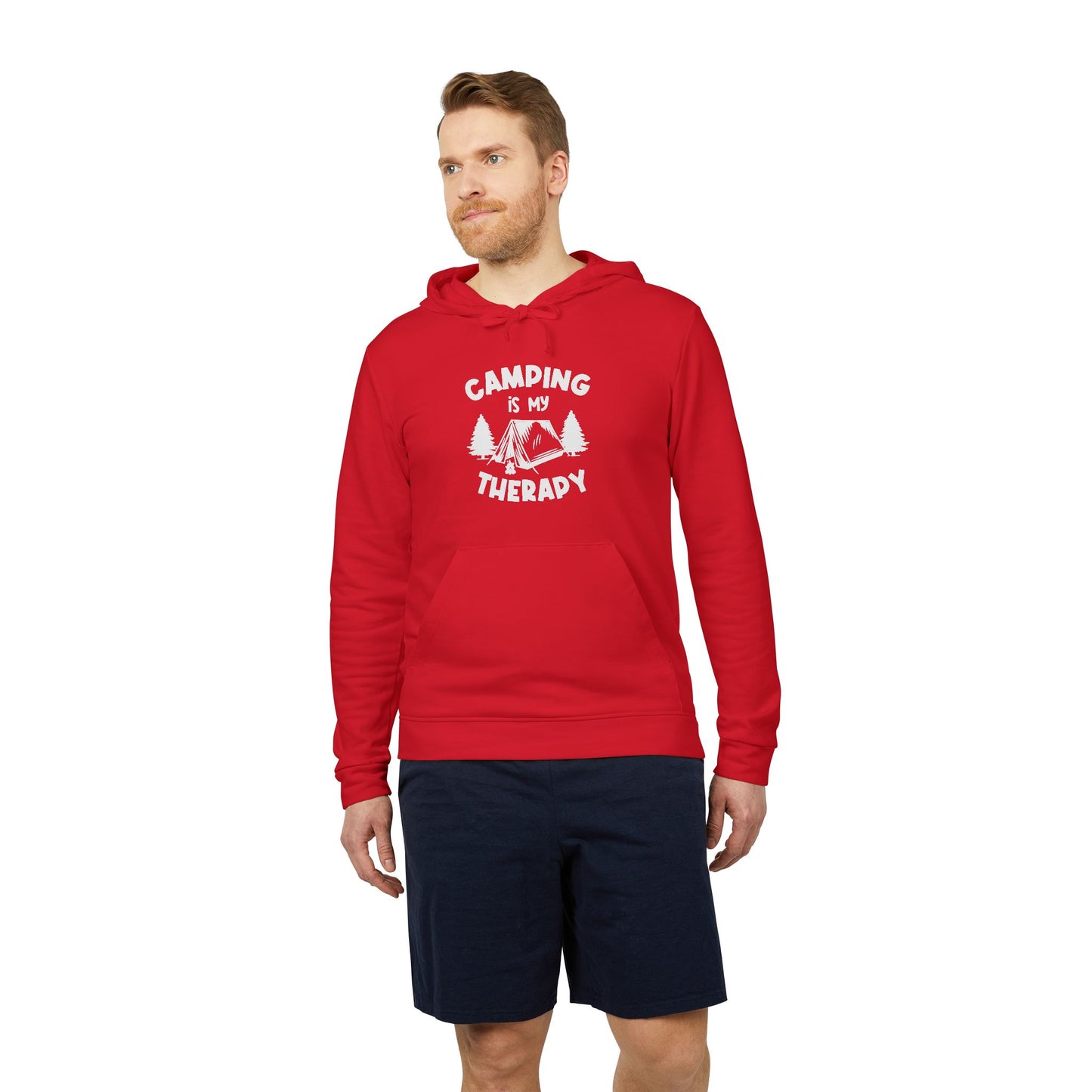 Camping Is My Therapy - Adidas Unisex Fleece Hoodie - 12224