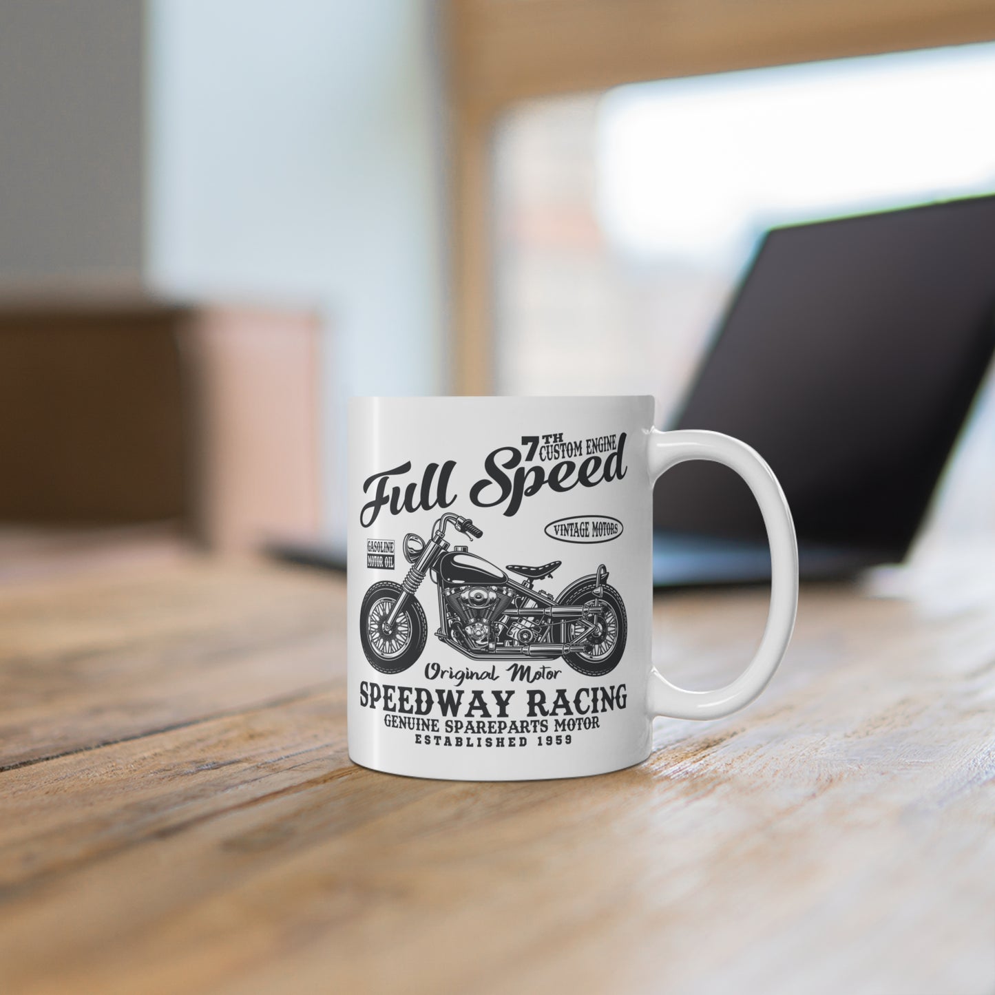 Full Speed, Vintage Motor - Mug 11oz - 13313