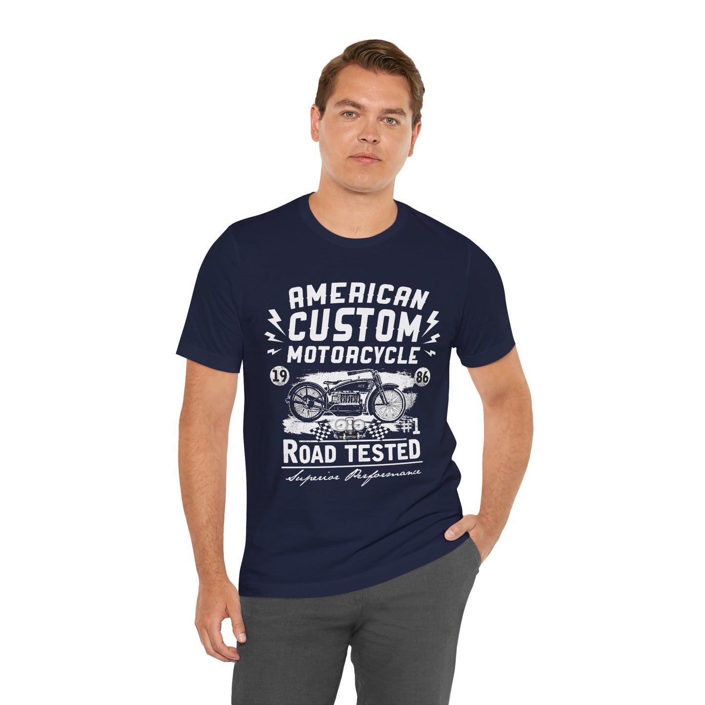 American Custom Motorcycle - Unisex Jersey Short Sleeve Tee - 13402