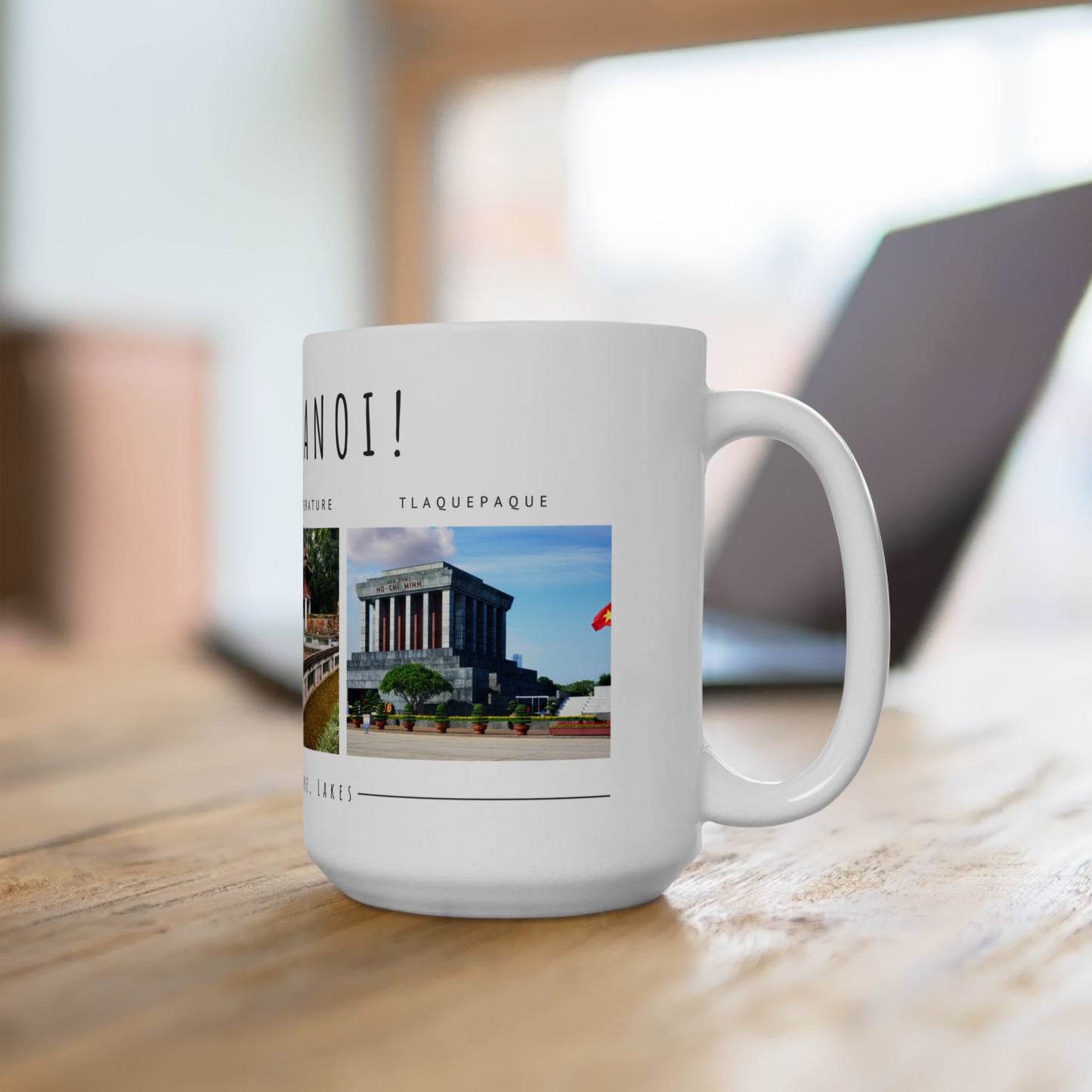 Hello Hanoi! Ceramic Mug - 11oz & 15oz - A Journey Through Vietnam's Culture - 12210