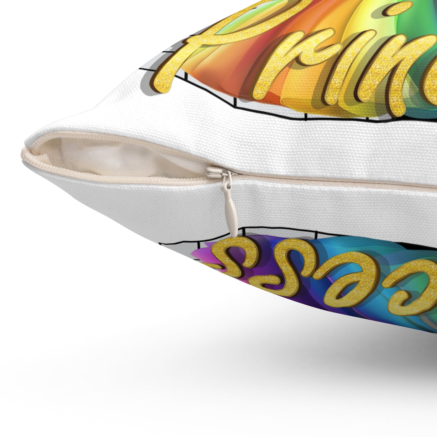 Every Girl Is a Princess - Spun Polyester Square Pillow - 11308