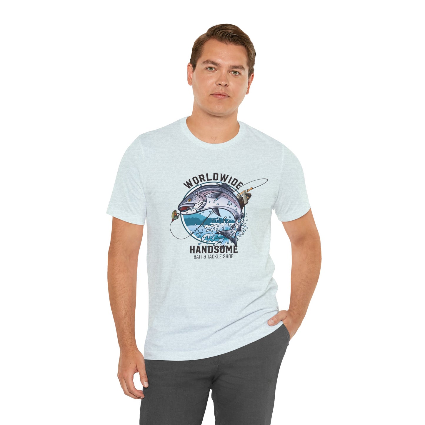 Worldwide Handsome Bait & Tackle Shop - Unisex Jersey Short Sleeve Tee