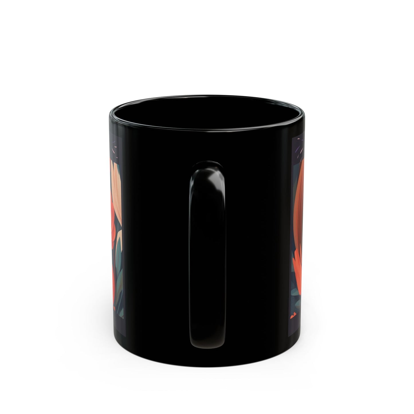 Heartfelt Mother's Day, Black Mug, 11oz & 15oz - 'Mom, You're My Guiding Light' - 11921