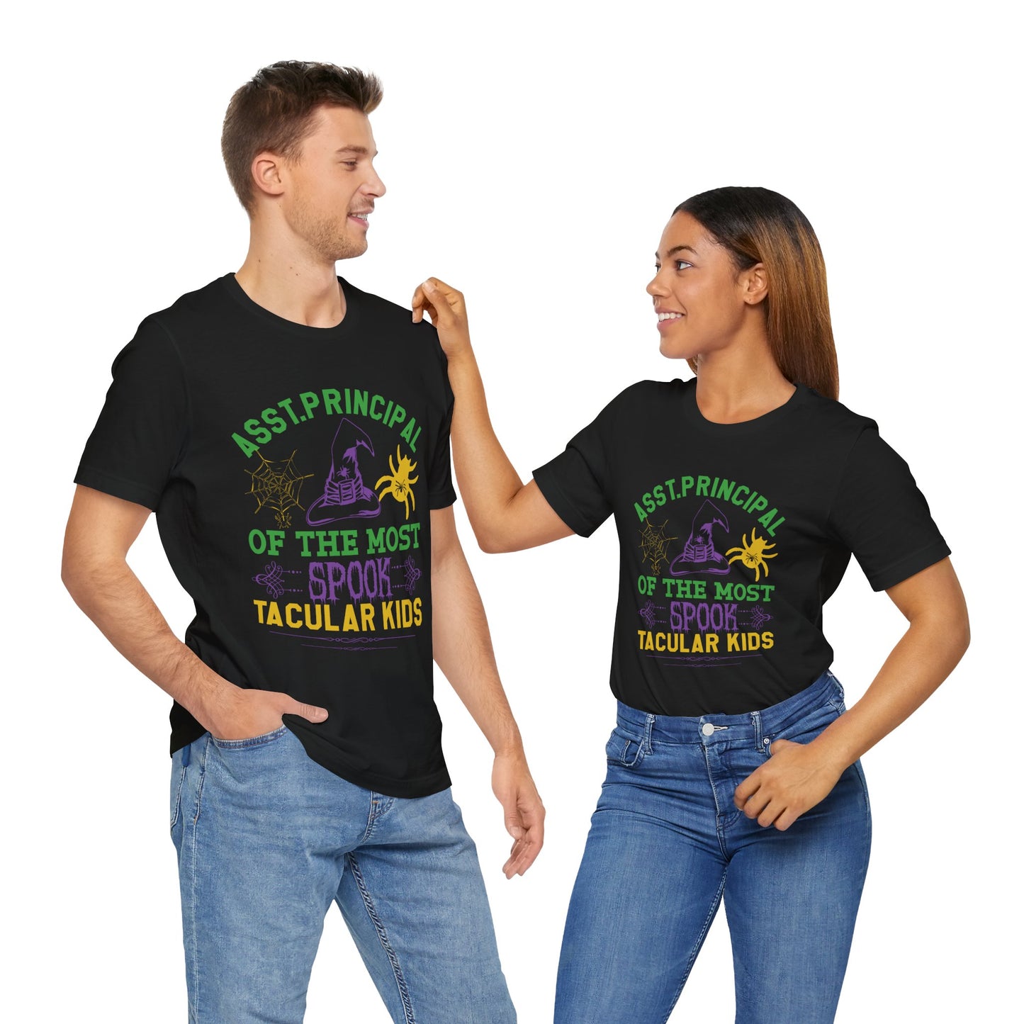 Asst. Principal of the Most Spook-Tacular Kids - Unisex Jersey Short Sleeve Tee - 12384