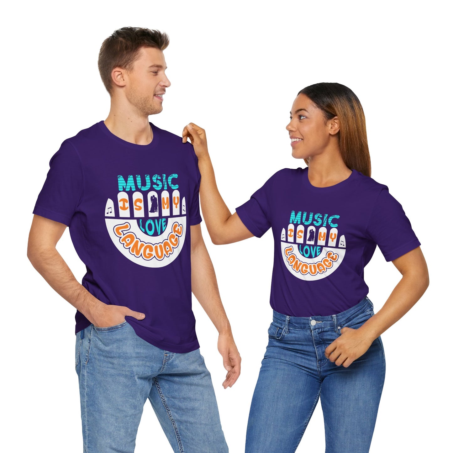 Music Is My Language - Unisex Jersey Short Sleeve Tee - 11678