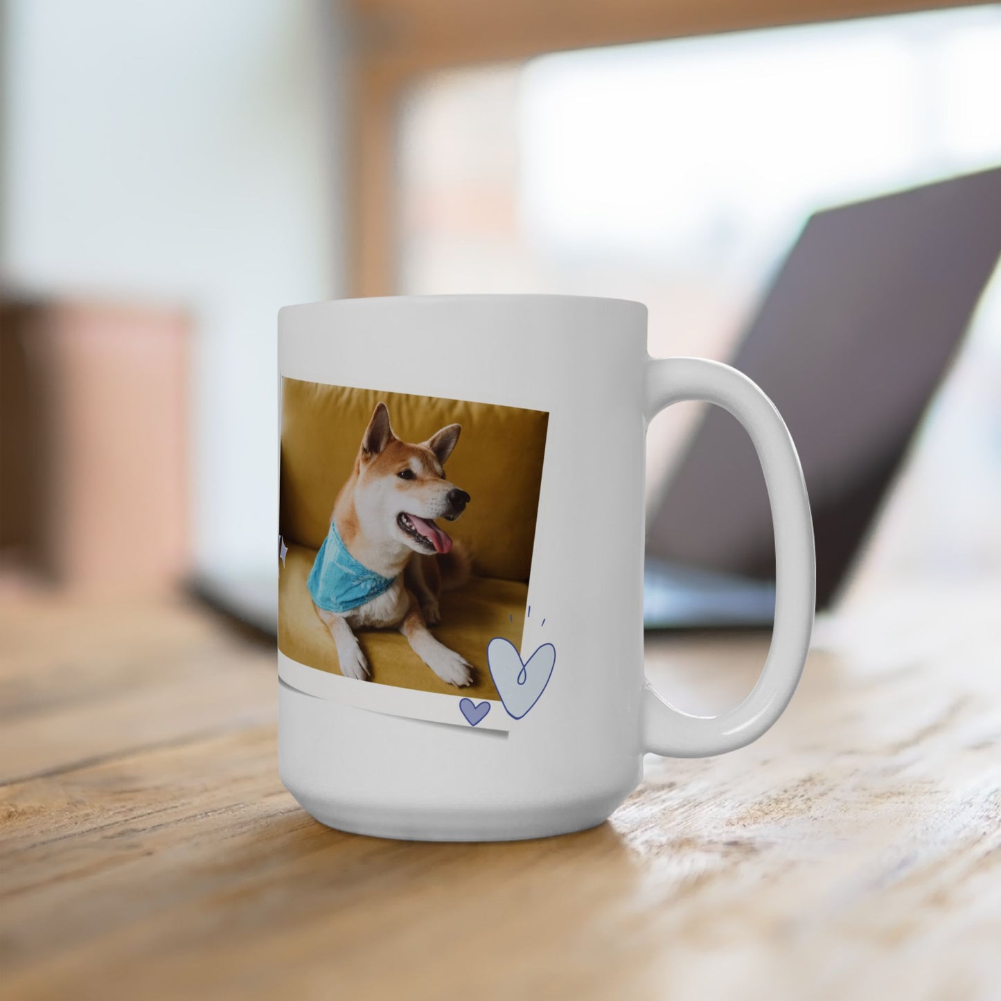 Personalized Pet Photo Mug, Dog Lover Gift, Customizable Coffee Cup, Animal Lover's Cup, Perfect for Birthdays, Pet Appreciation - 14162