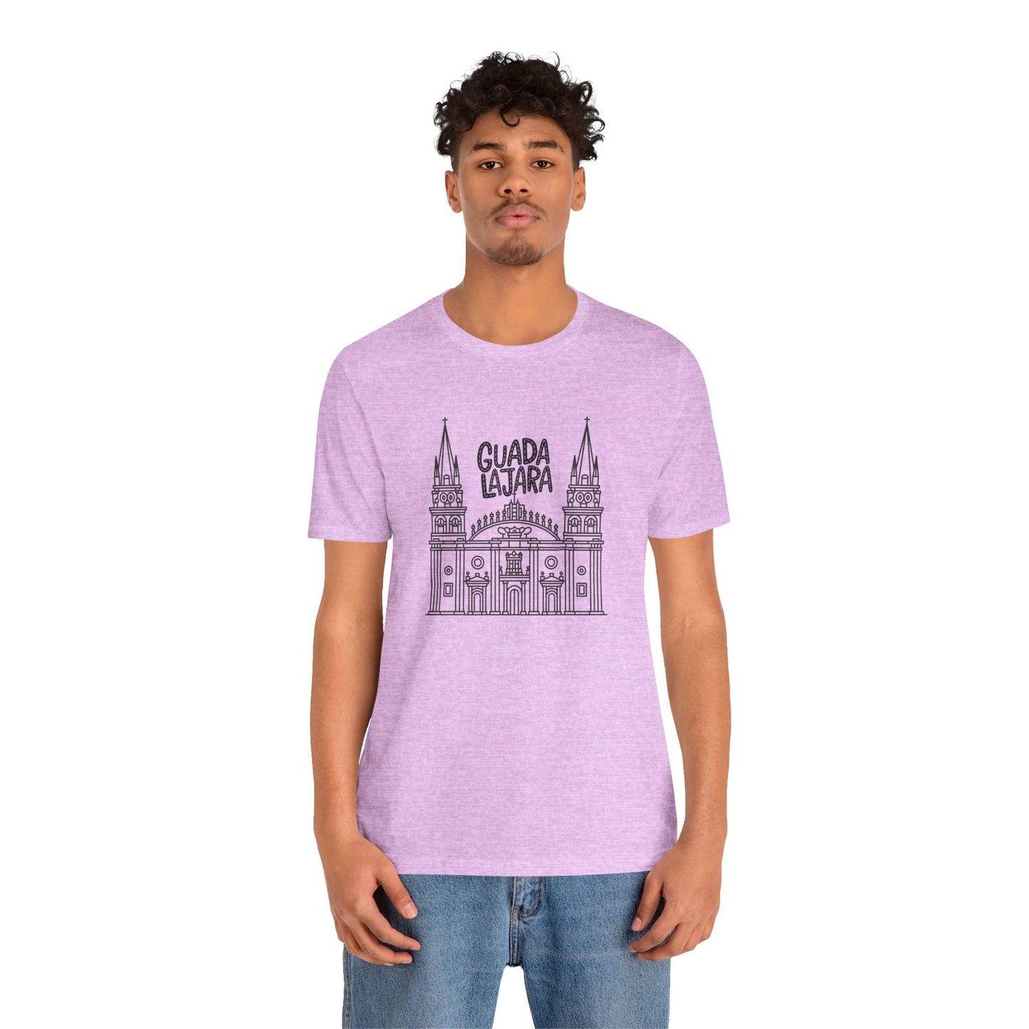 Guadalajara Short Sleeve Tee - Unisex Casual T-Shirt with City Design - 12263