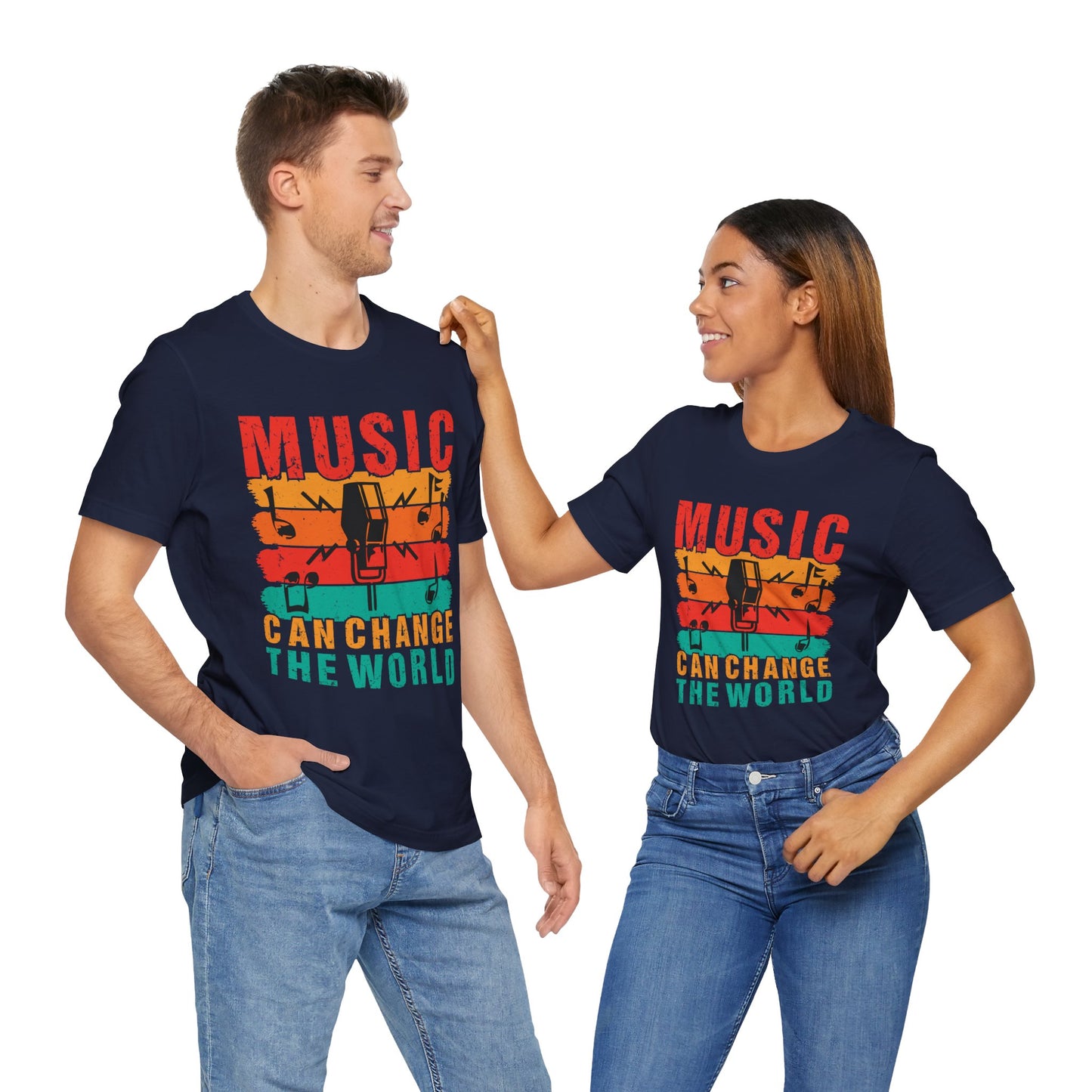 Music Can Change The World - Unisex Jersey Short Sleeve Tee - 11608