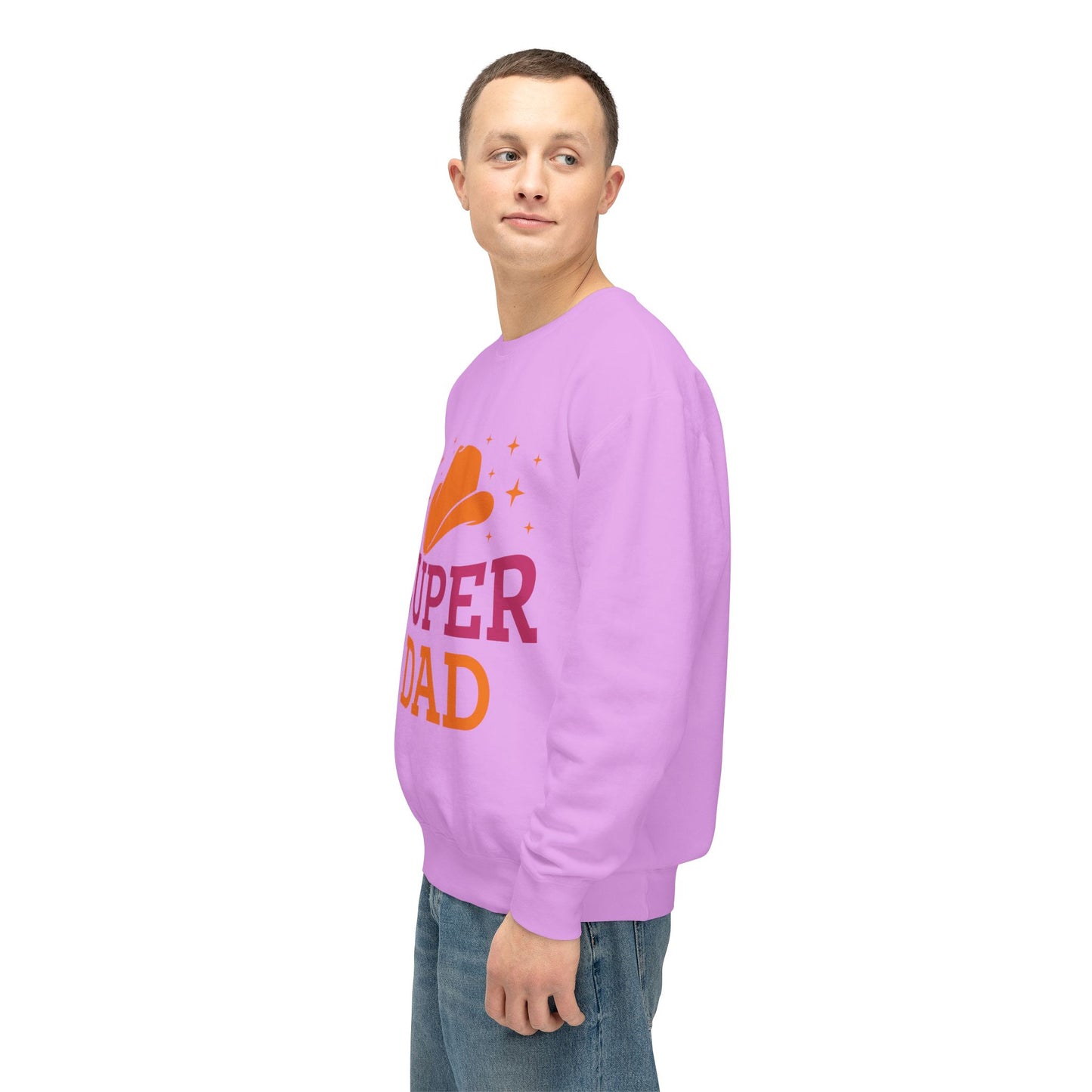 Super Dad Unisex Lightweight Crewneck Sweatshirt | Perfect Gift for Father's Day - 12907
