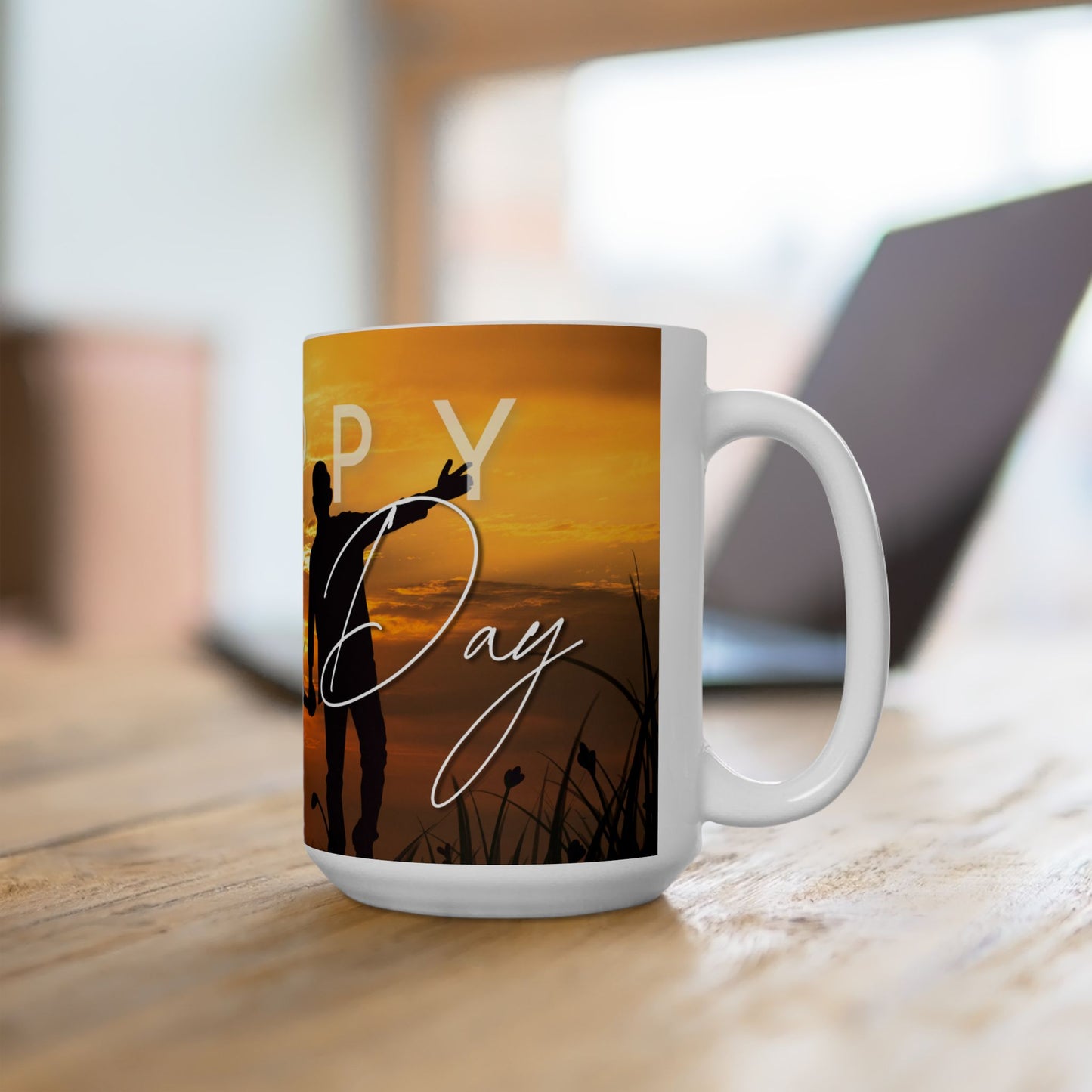 Happy Father's Day Ceramic Mug - Coffee Cup for Dad, Gift for Father's Day, Parent Appreciation - 14006