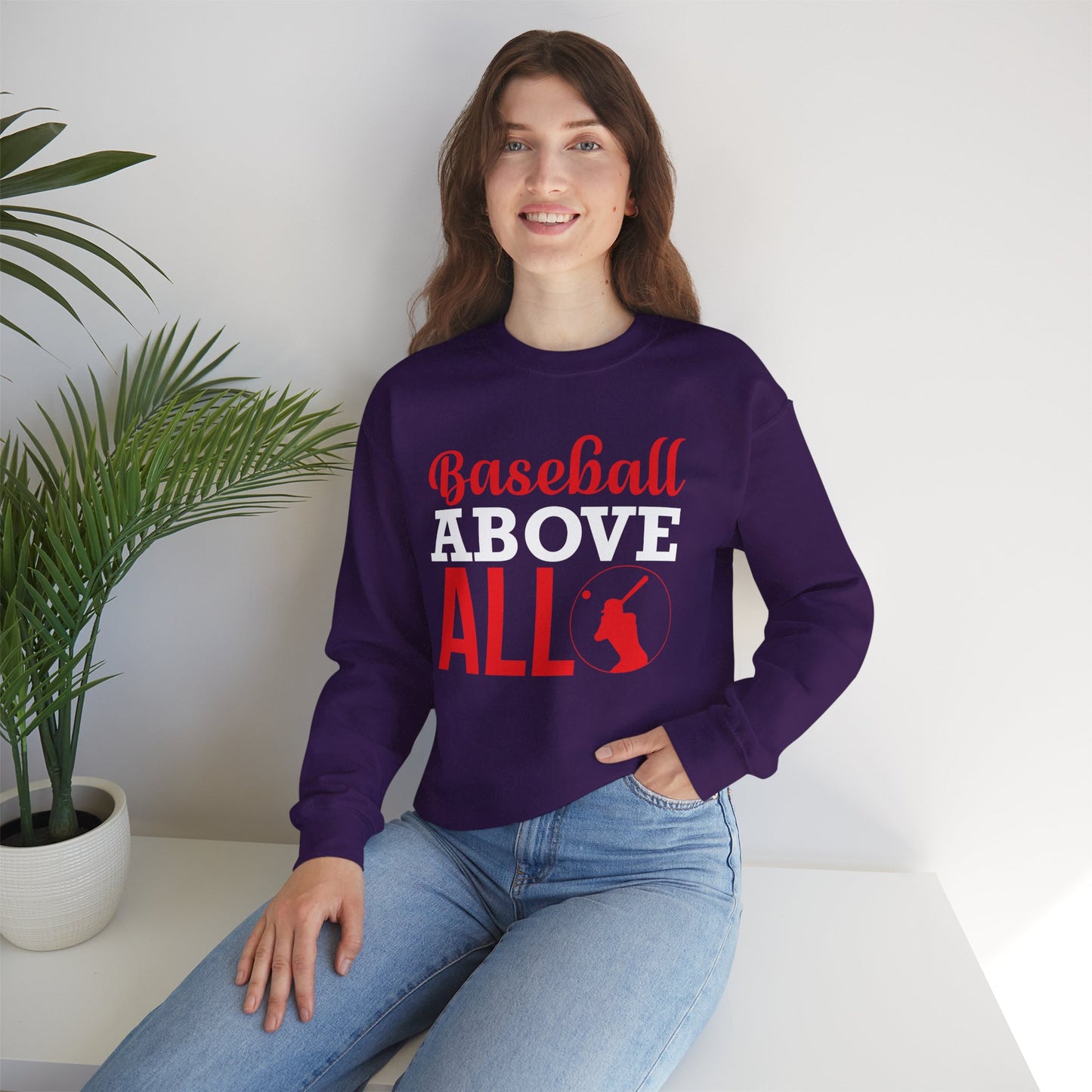 Baseball Above All - Unisex Heavy Blend™ Crewneck Sweatshirt - 13322