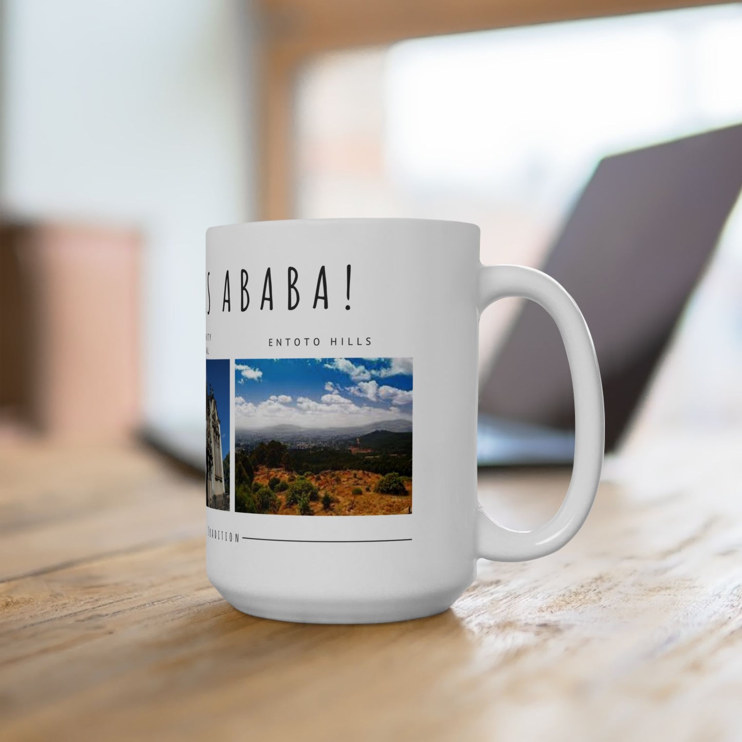 Hello, Addis Ababa! Ceramic Mug - 11oz & 15oz | Gift for Travelers & Culture Enthusiasts - 12177