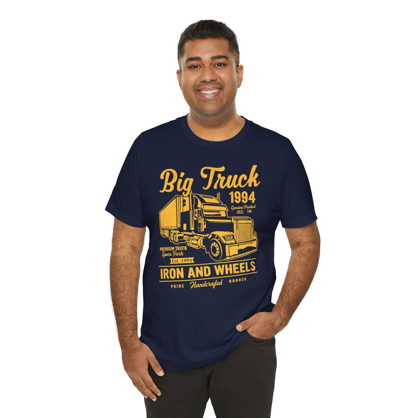 Car & Truck: Big Truck, Iron & Wheels - Unisex Jersey Short Sleeve Tee - 12572